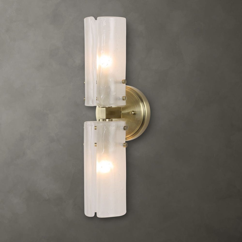 Uttermost Mistie 2 Light Glass Sconce