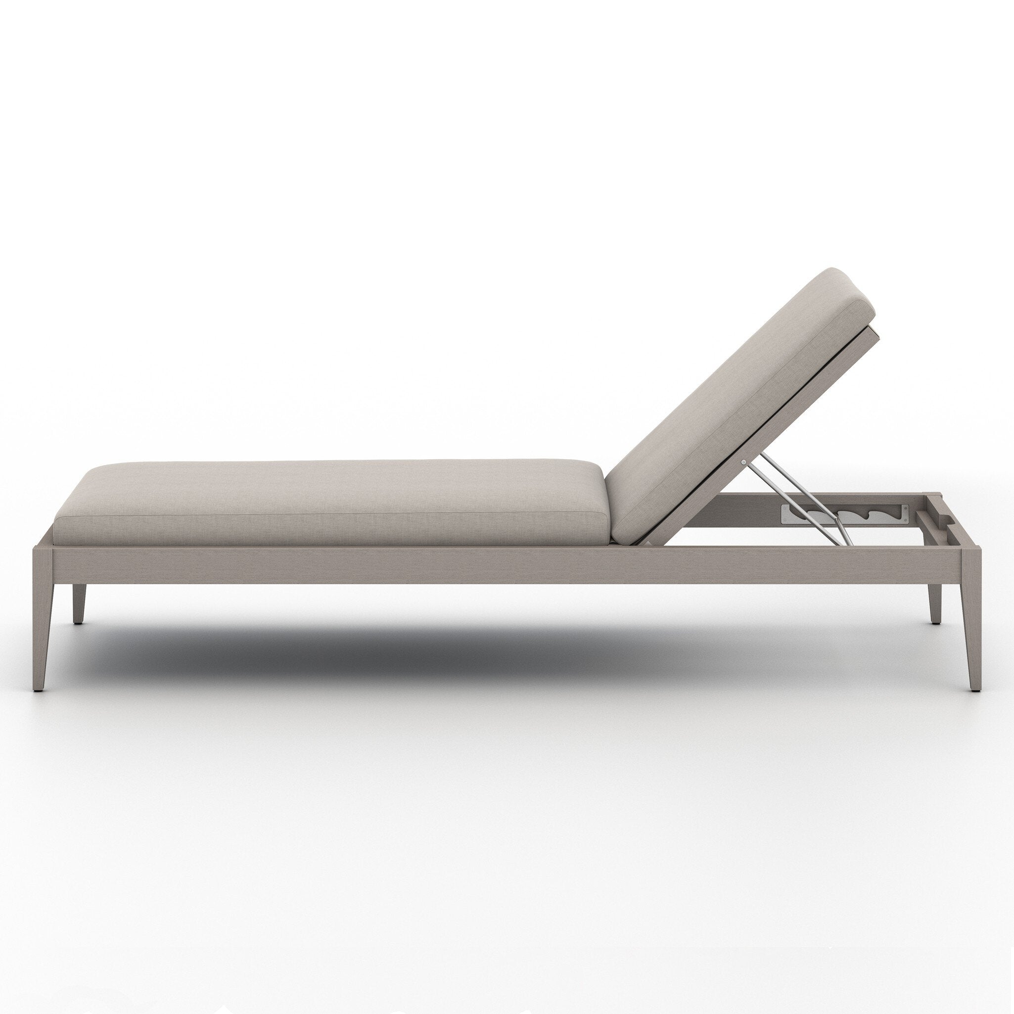 Sherwood Outdoor Chaise - Weathered Grey