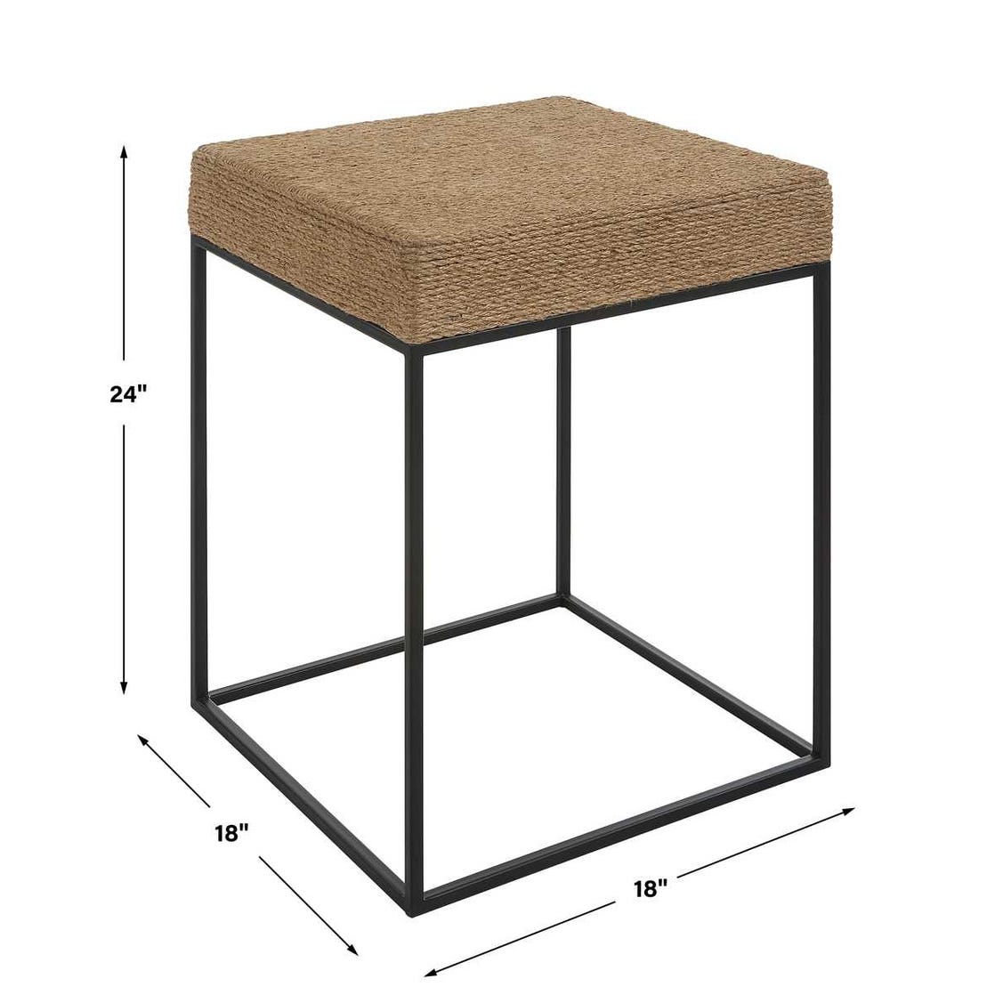 Uttermost Laramie Rustic Rope Accent Table