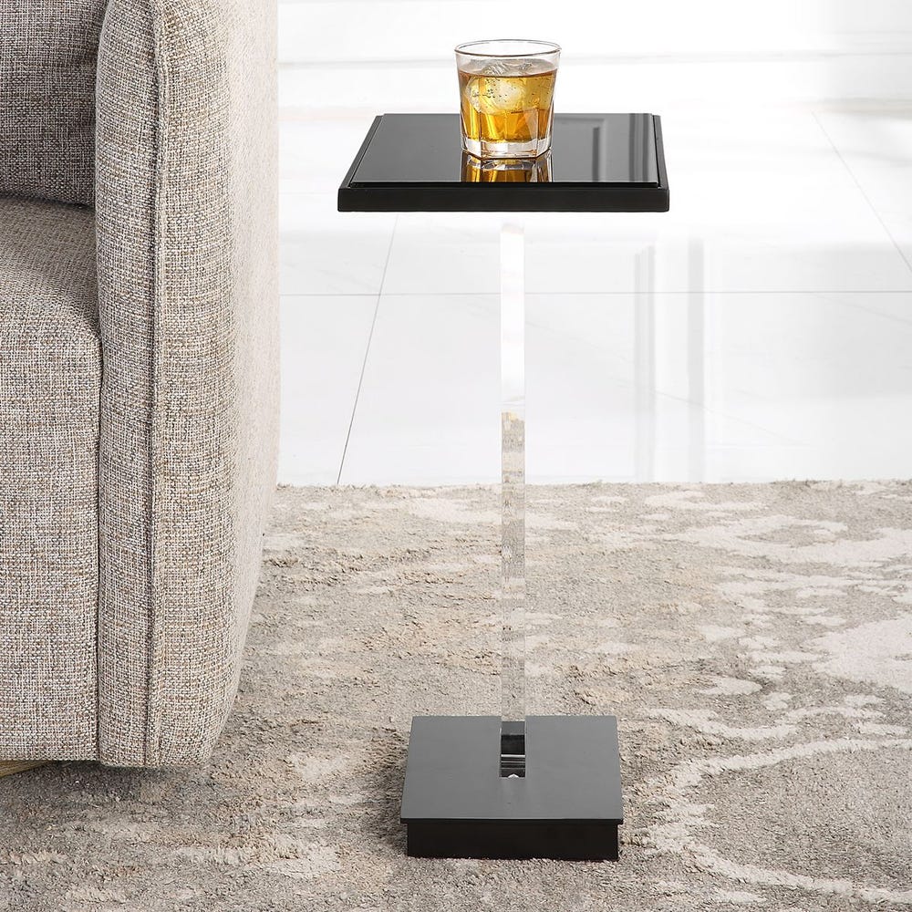 Uttermost Angle Contemporary Accent Table