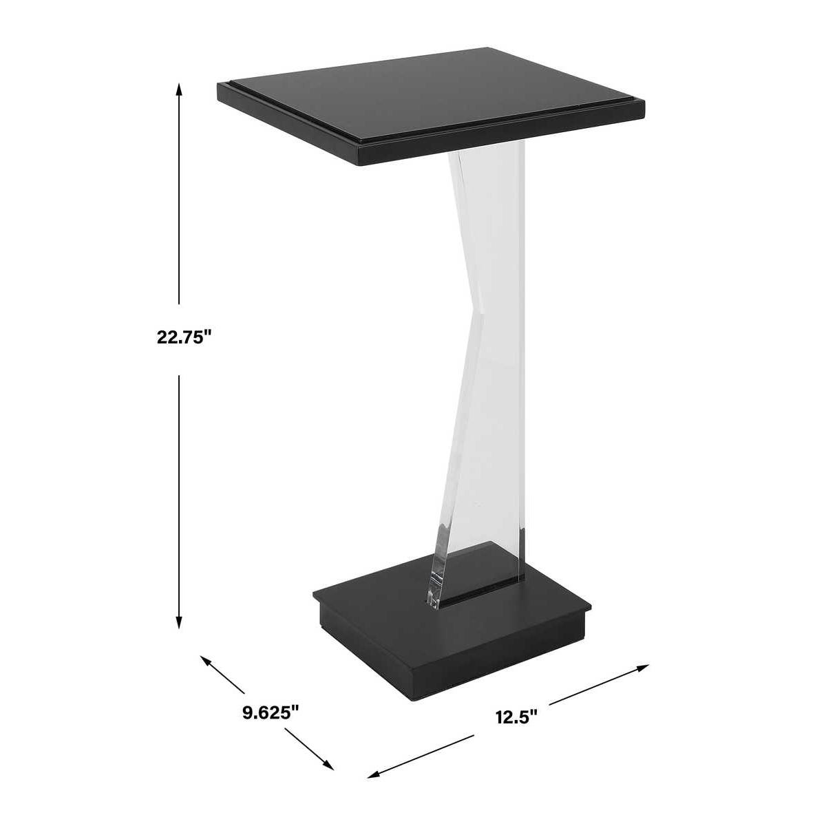 Uttermost Angle Contemporary Accent Table