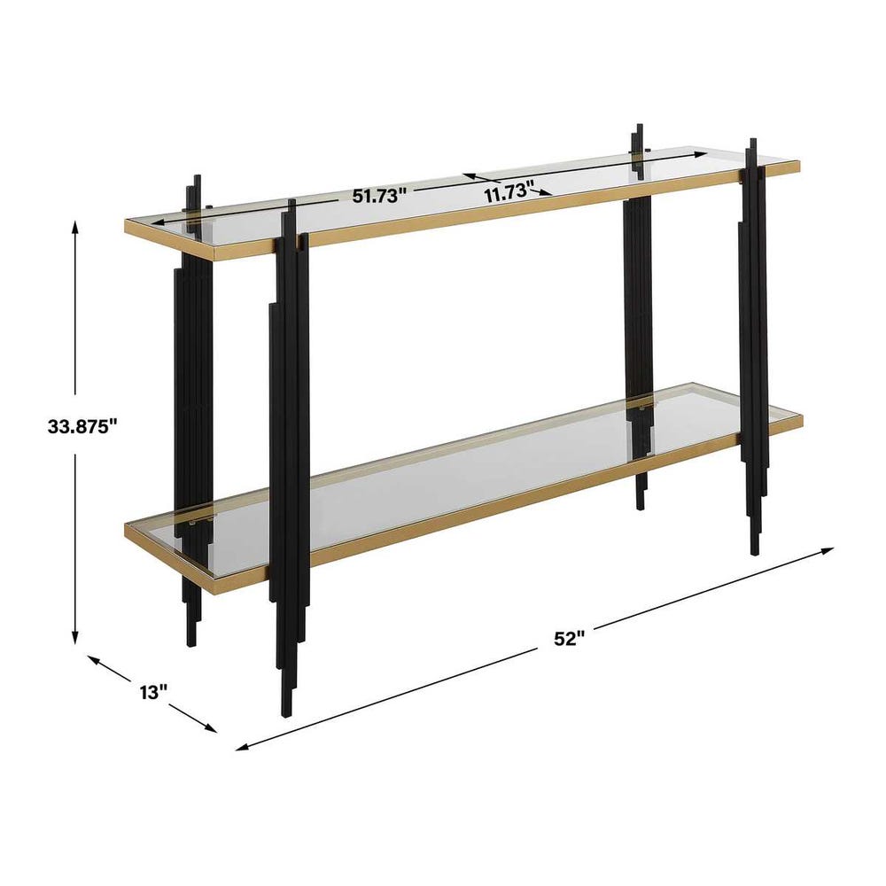 Uttermost Empire Cityscape Console Table