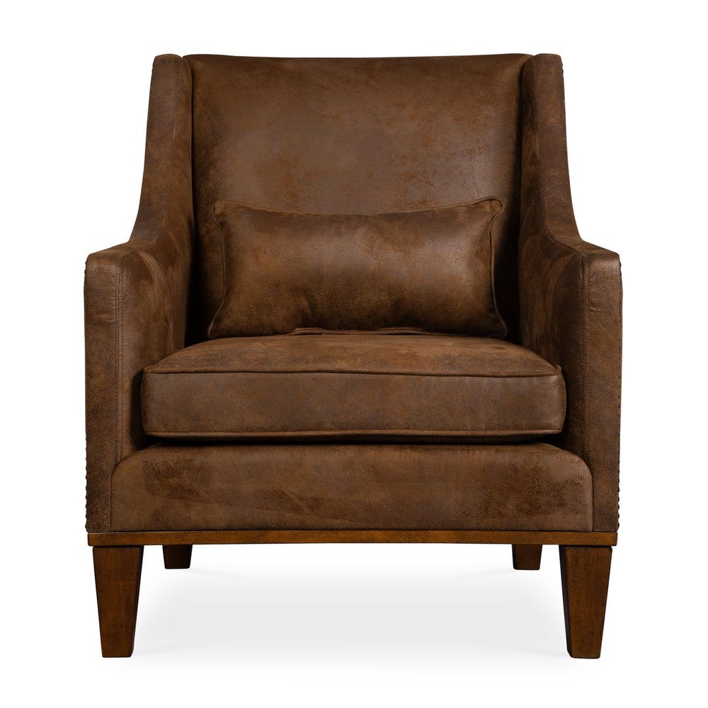 Uttermost Clay Leather Armchair