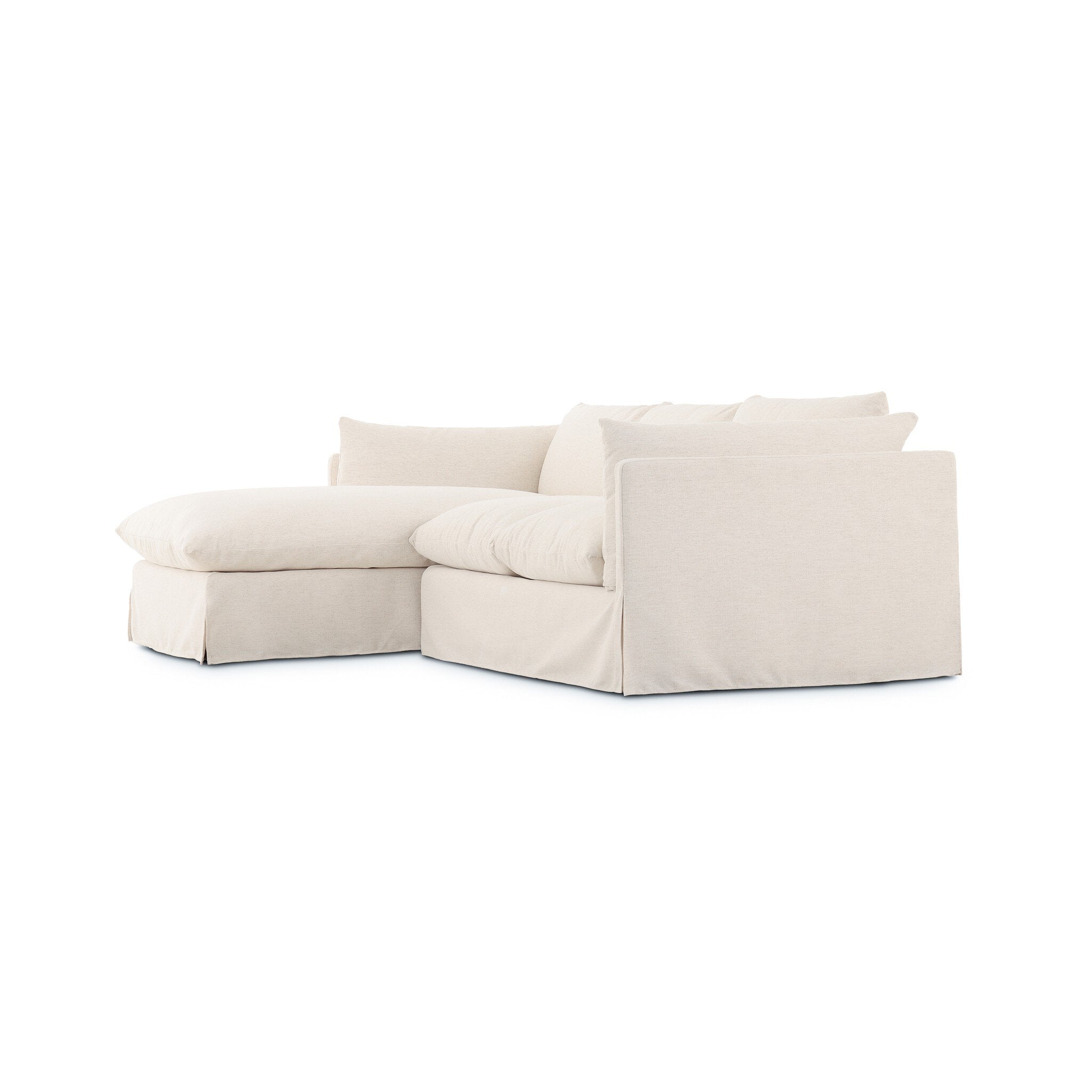 Habitat 115'' 2 Piece Laf Sectional - Crypton Nomad Snow