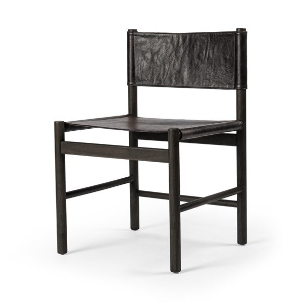 Kena Dining Chair Sonoma Black w/ Charcoal ParawoodDining Chairs Four Hands Sonoma Black w/ Charcoal Parawood Four Hands, Mid Century Modern Furniture, Old Bones Furniture Company, Old Bones Co, Modern Mid Century, Designer Furniture, https://www.oldbonesco.com/
