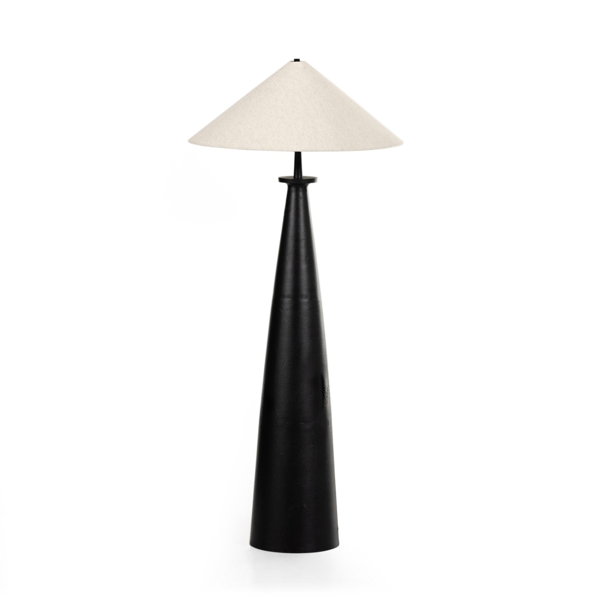 Innes Tapered Shade Floor Lamp - Matte Black Cast Aluminum Floor Lamps Four Hands Default Title    Floor Lamps,https://www.oldbonesco.com,Mid Century Furniture, Furniture Sale, Old Bones Co, Mid Century Sale, Four Hands Furniture, Sale,Gus, Sale,Perigold Innes Tapered Shade Floor Lamp - Matte Black Cast Aluminum Floor Lamps Sale, Perigold Sale Innes Tapered Shade Floor Lamp - Matte Black Cast Aluminum,Innes Tapered Shade Floor Lamp - Matte Black Cast Aluminum Lulu and Georgia,Burke Decor Sale Innes Tapered