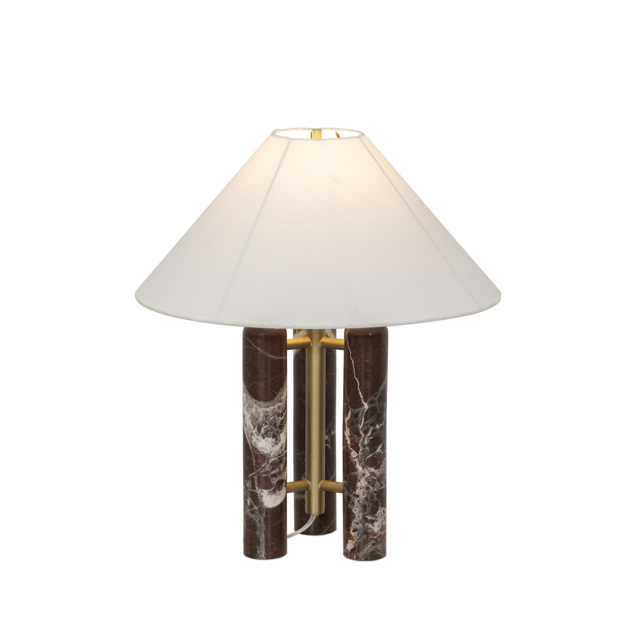 Medici Table Lamp - Merlot Marble