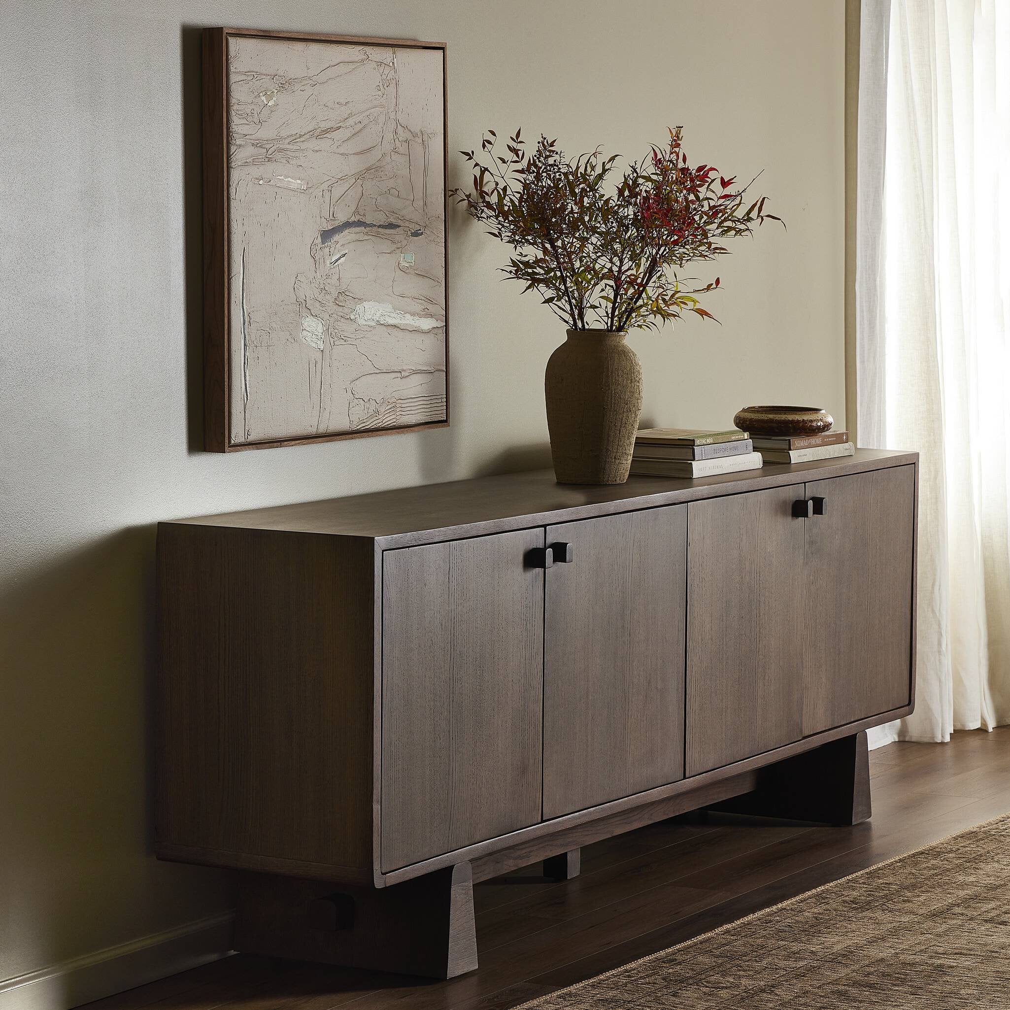 Malmo Sideboard - Aged Natural Oak Sideboards Four Hands     Sideboards,https://www.oldbonesco.com,Mid Century Furniture, Furniture Sale, Old Bones Co, Mid Century Sale, Four Hands Furniture, Sale,Gus, Sale,Perigold Malmo Sideboard - Aged Natural Oak Sideboards Sale, Perigold Sale Malmo Sideboard - Aged Natural Oak,Malmo Sideboard - Aged Natural Oak Lulu and Georgia,Burke Decor Sale Malmo Sideboard - Aged Natural Oak, open box furniture,Open Box Malmo Sideboard - Aged Natural Oak