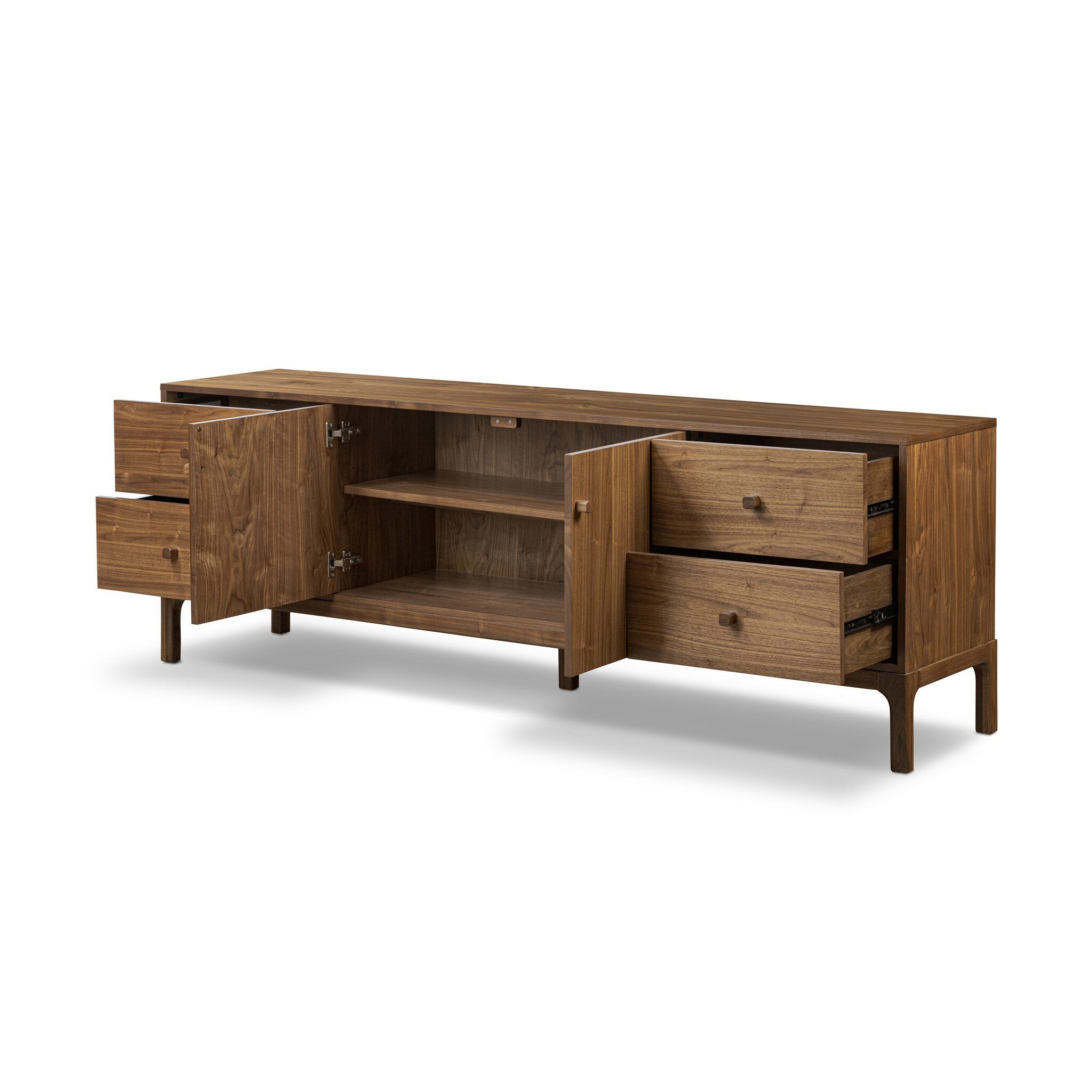 Arturo Media Console - Natural Walnut Veneer Media Consoles Four Hands Media Consoles,https://www.oldbonesco.com,Mid Century Furniture, Furniture Sale, Old Bones Co, Mid Century Sale, Four Hands Furniture, Sale,Gus, Sale,Perigold Arturo Media Console - Natural Walnut Veneer Media Consoles Sale, Perigold Sale Arturo Media Console - Natural Walnut Veneer,Arturo Media Console - Natural Walnut Veneer Lulu and Georgia,Burke Decor Sale Arturo Media Console - Natural Walnut Veneer, open box furniture,Open Box