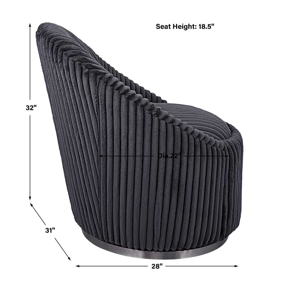 Uttermost Crue Swivel Chair