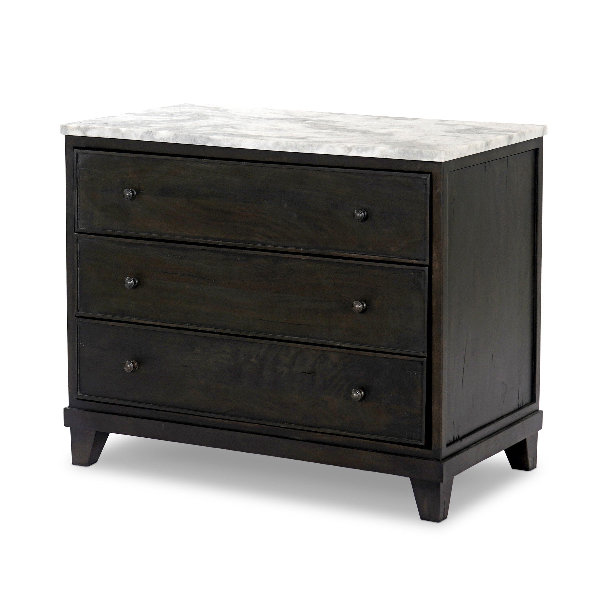 Odette Nightstand - White Statuario Marble