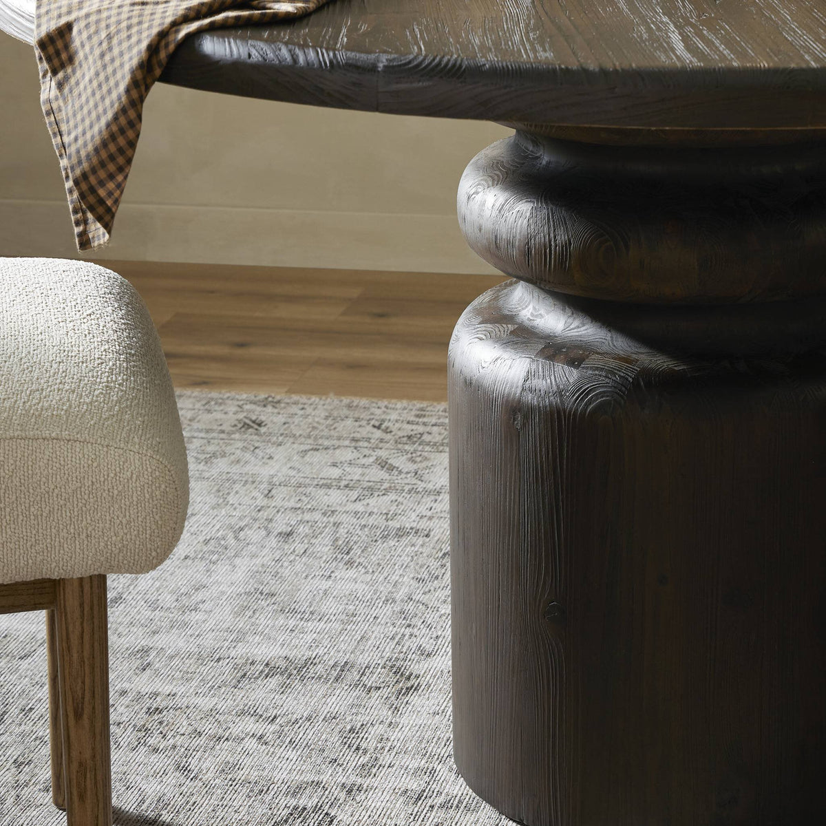 Kerrville Round Dining Table - Burnt Pine by Four Hands – Dining Tables