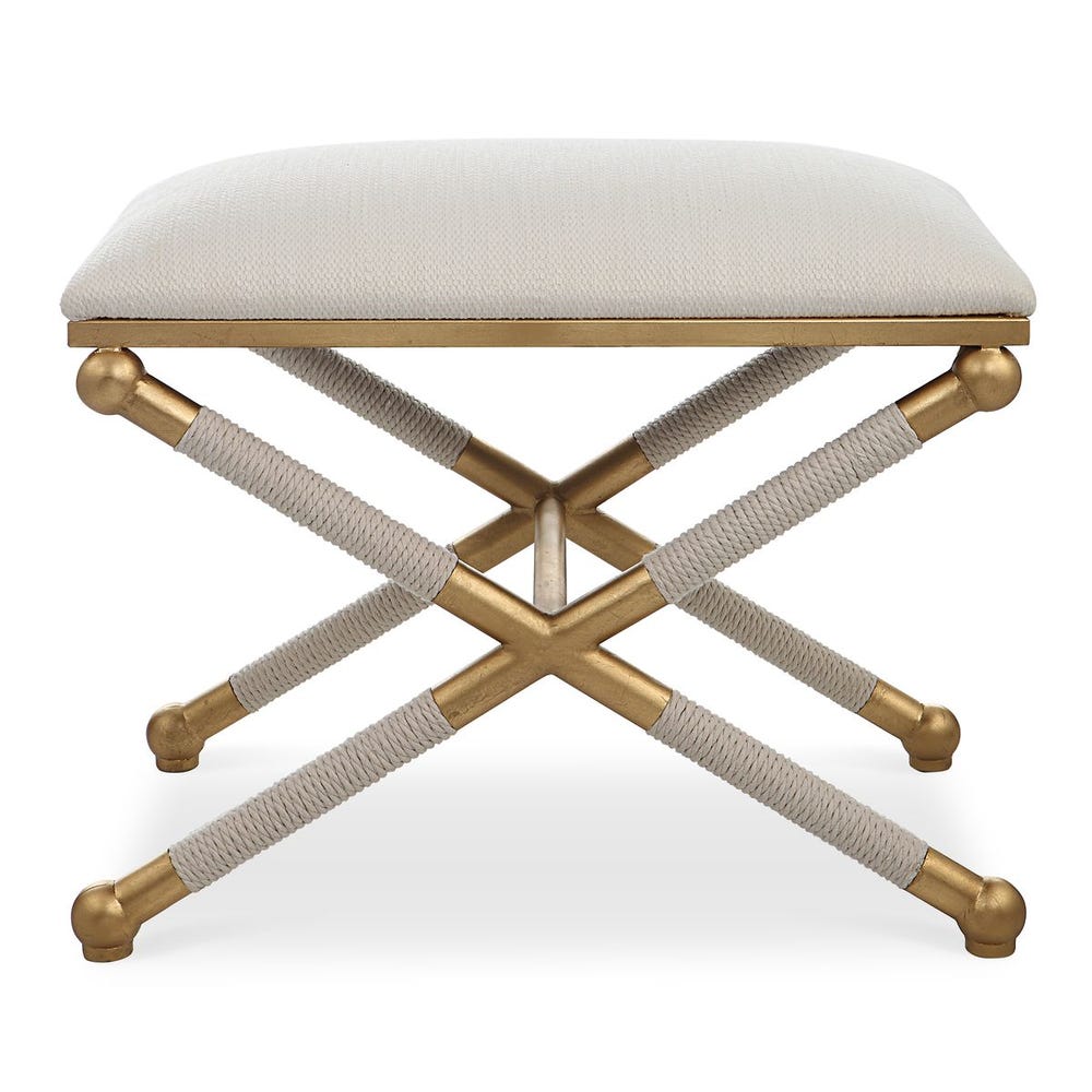 Uttermost Socialite White Small Bench