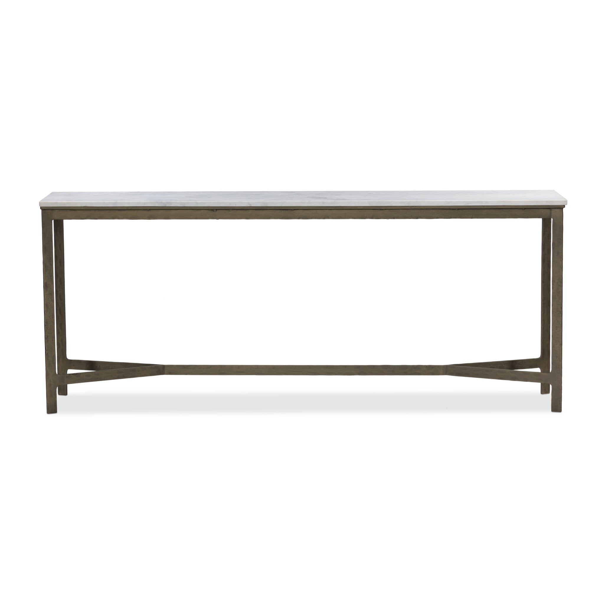 Hammered Iron Console Table