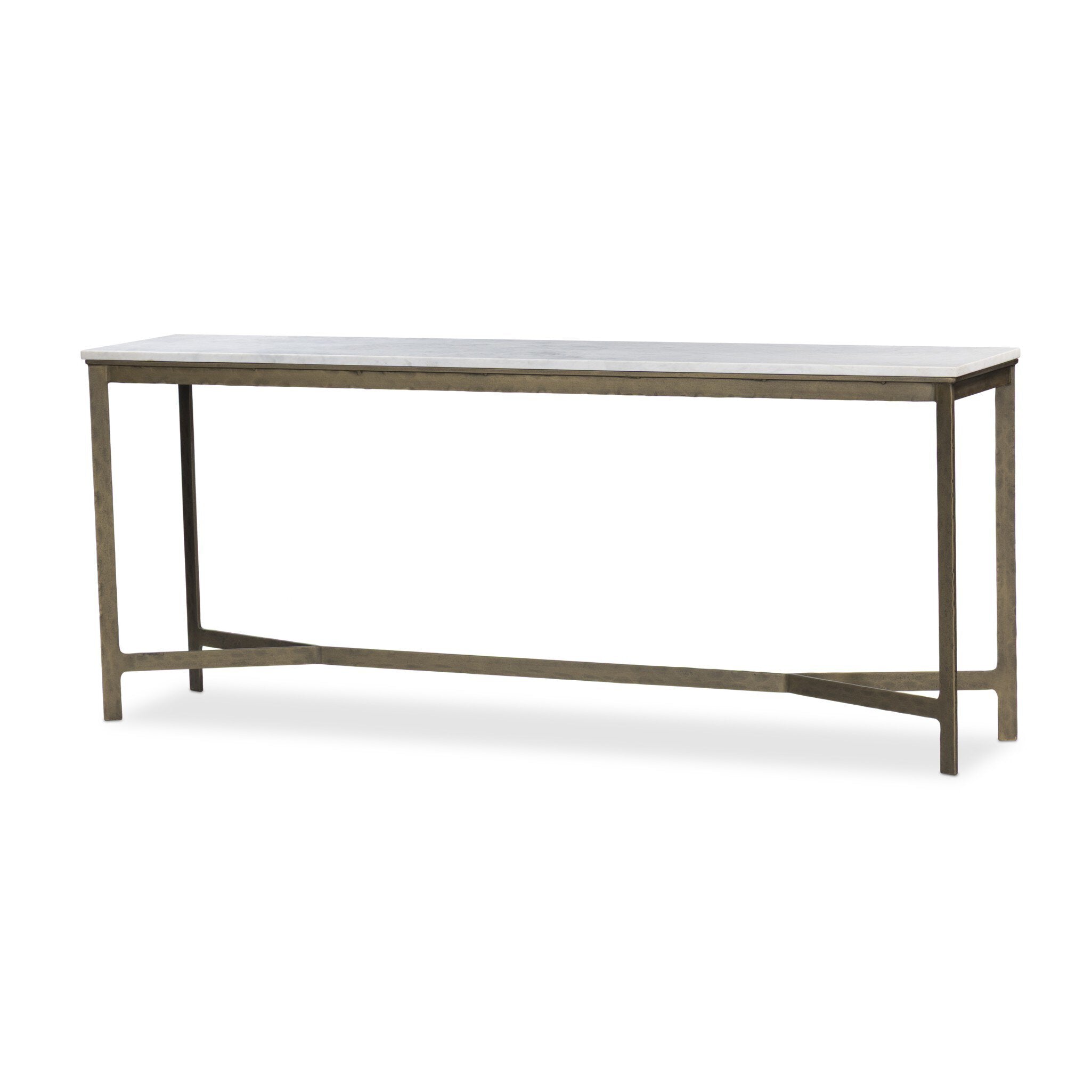 Hammered Iron Console Table