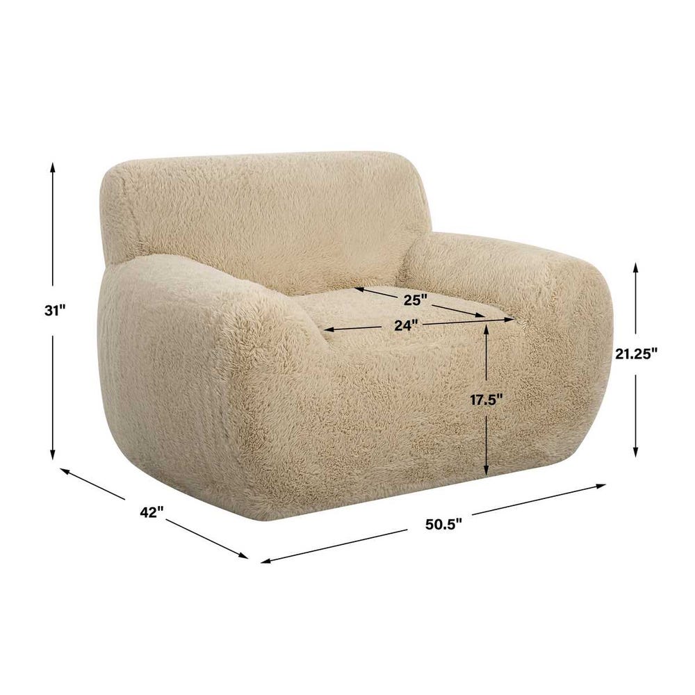 Uttermost Abide Sheepskin Accent Chair