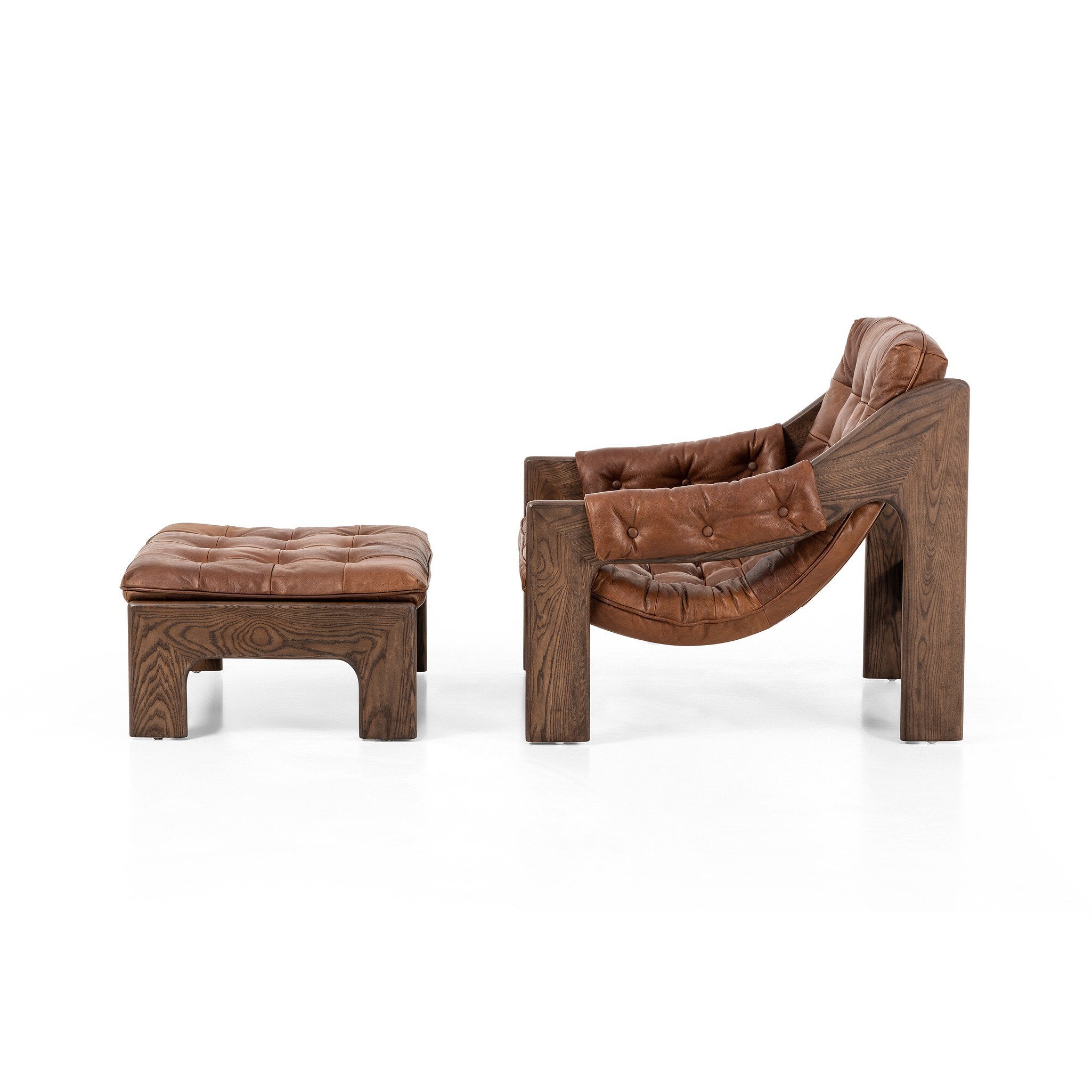 Halston Chair with Ottoman