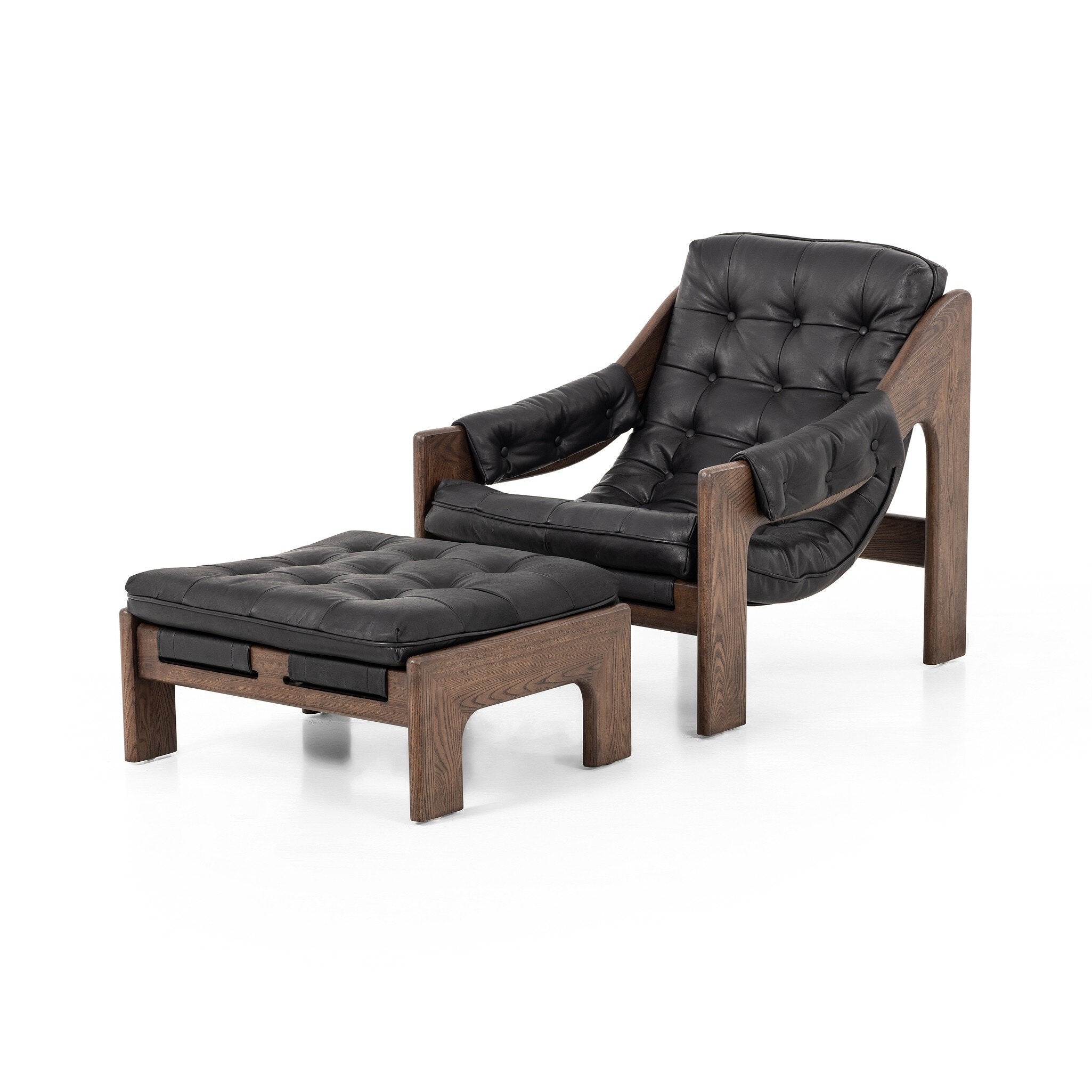 Halston Chair with Ottoman