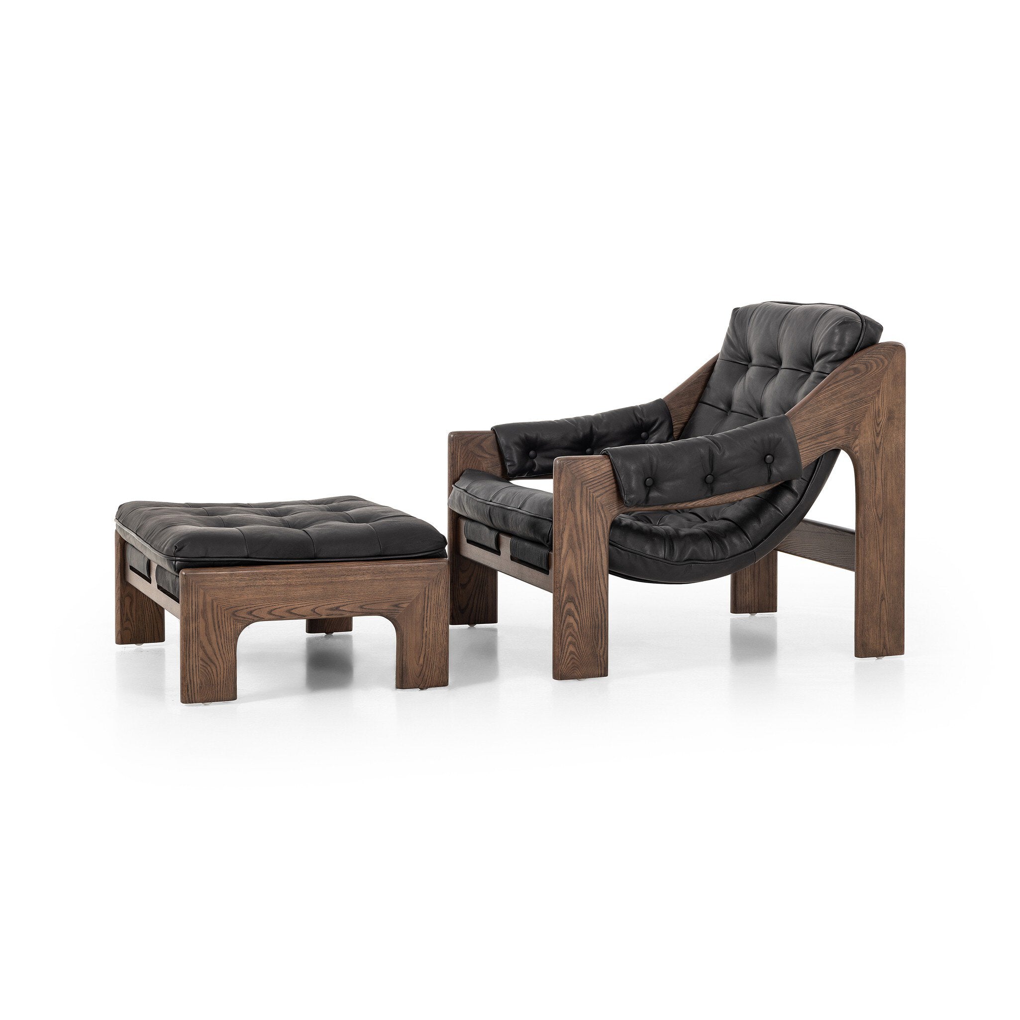 Halston Chair with Ottoman