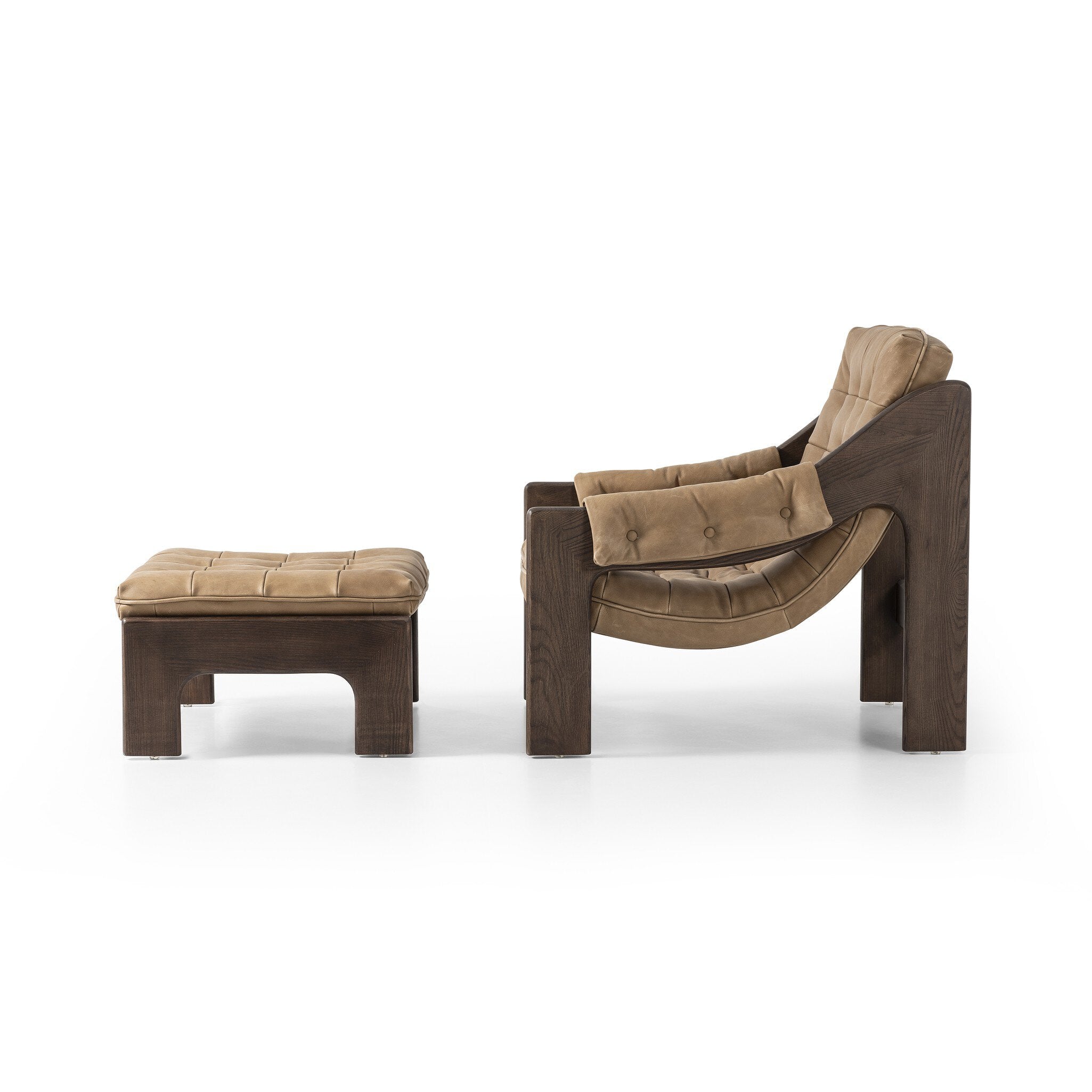 Halston Chair with Ottoman - Palermo Drift Chairs Four Hands Chairs,https://www.oldbonesco.com,Mid Century Furniture, Furniture Sale, Old Bones Co, Mid Century Sale, Four Hands Furniture, Sale,Gus, Sale,Perigold Halston Chair with Ottoman - Palermo Drift Chairs Sale, Perigold Sale Halston Chair with Ottoman - Palermo Drift,Halston Chair with Ottoman - Palermo Drift Lulu and Georgia,Burke Decor Sale Halston Chair with Ottoman - Palermo Drift, open box furniture,Open Box Halston Chair with Ottoman - Paler