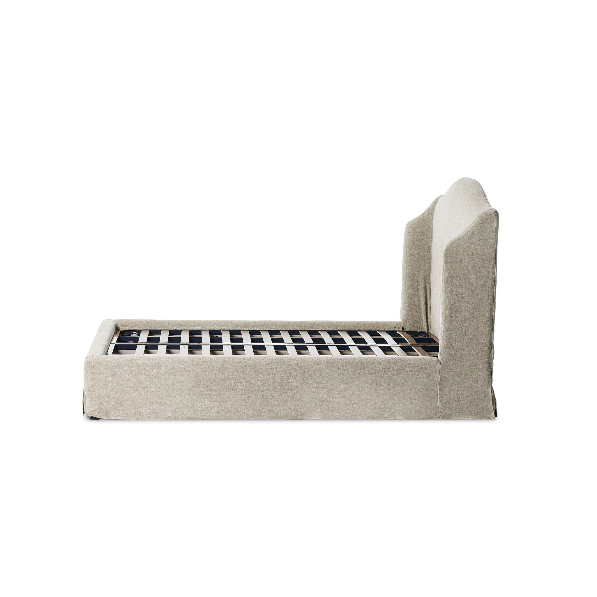 Meryl Slipcover Bed - Broadway Stone Beds Four Hands Beds,https://www.oldbonesco.com,Mid Century Furniture, Furniture Sale, Old Bones Co, Mid Century Sale, Four Hands Furniture, Sale,Gus, Sale,Perigold Meryl Slipcover Bed - Broadway Stone Beds Sale, Perigold Sale Meryl Slipcover Bed - Broadway Stone,Meryl Slipcover Bed - Broadway Stone Lulu and Georgia,Burke Decor Sale Meryl Slipcover Bed - Broadway Stone, open box furniture,Open Box Meryl Slipcover Bed - Broadway Stone