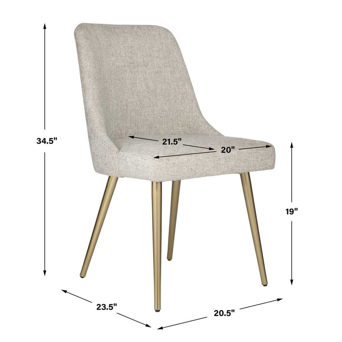 Uttermost Bramwell Gray Dining Chair