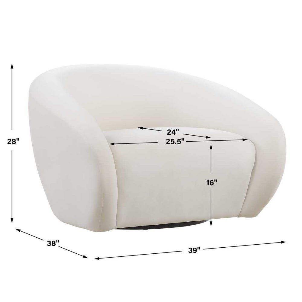 Uttermost DeSoto Swivel Chair