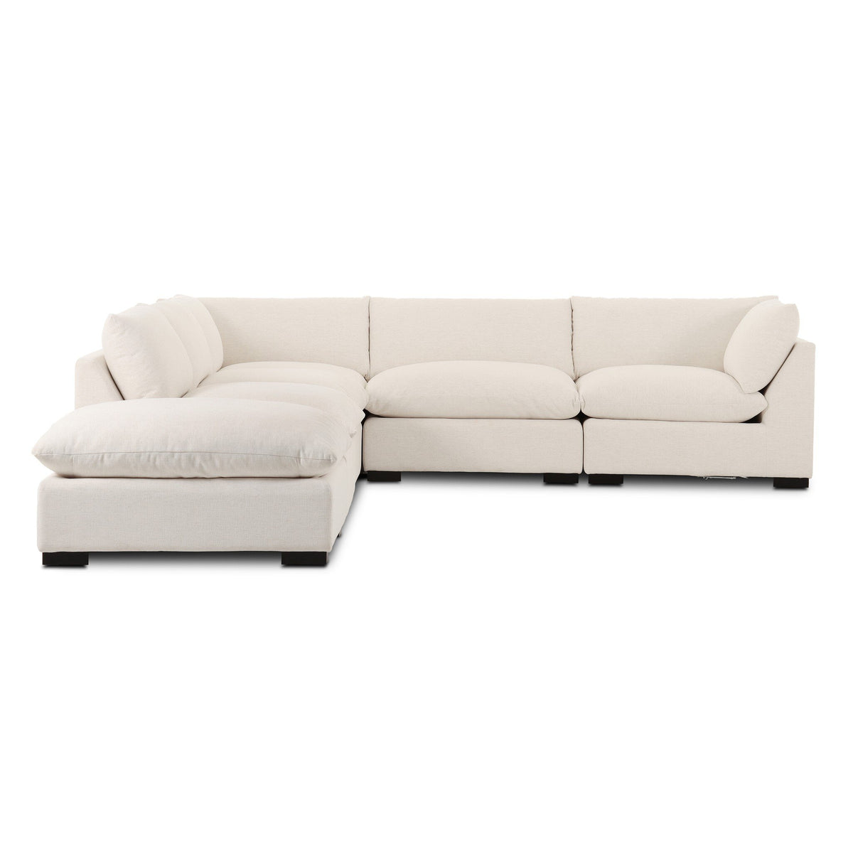 Westwood 5-Piece Sectional - Crypton Nomad Snow by Four Hands