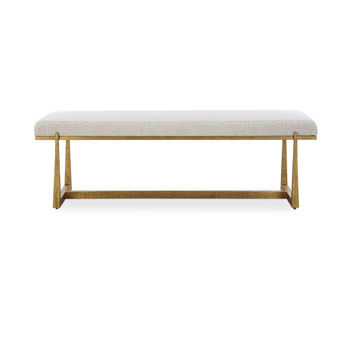 Uttermost Midas Antique Gold Bench
