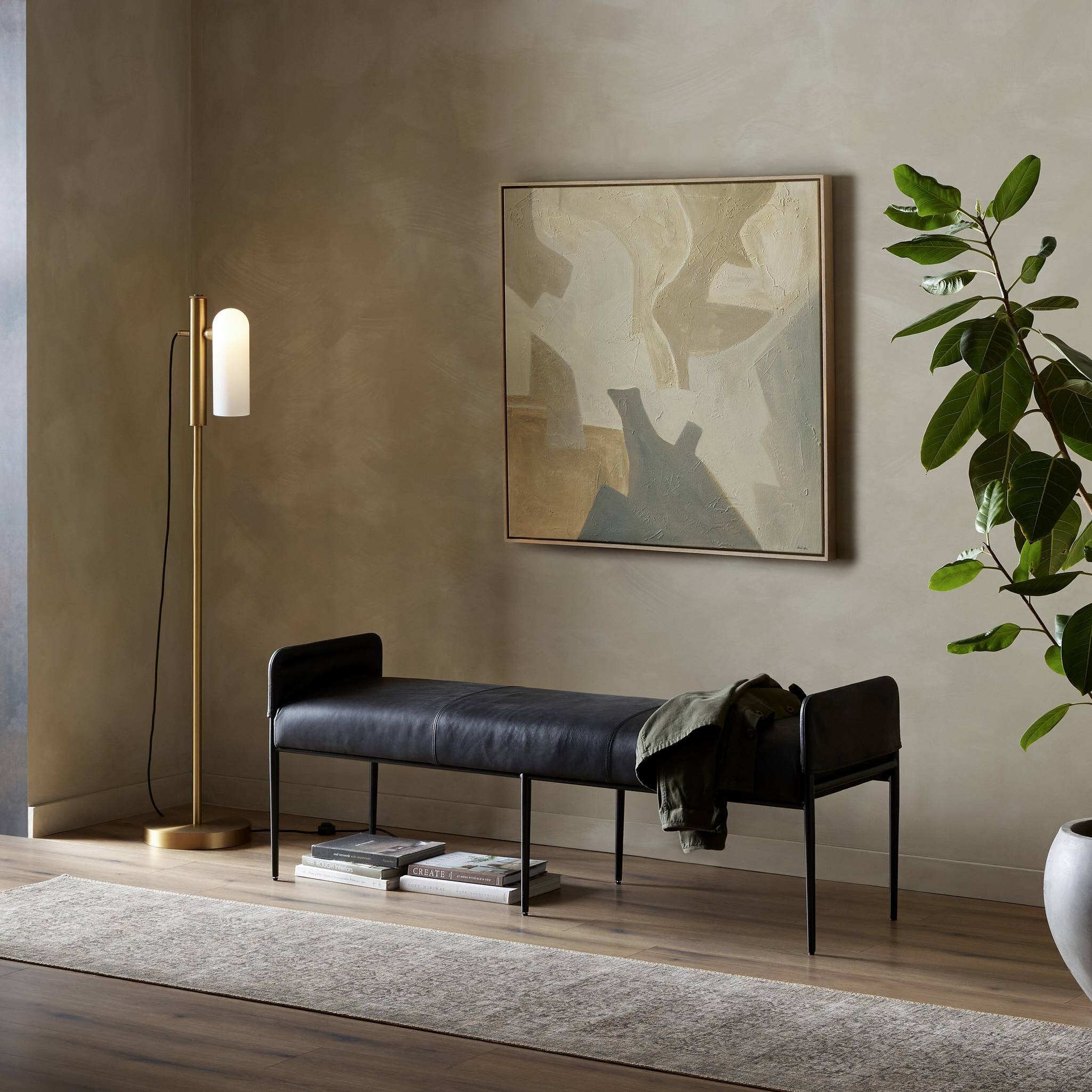 Brickel Backless Bench - Heirloom Black Benches Four Hands Benches,https://www.oldbonesco.com,Mid Century Furniture, Furniture Sale, Old Bones Co, Mid Century Sale, Four Hands Furniture, Sale,Gus, Sale,Perigold Brickel Backless Bench - Heirloom Black Benches Sale, Perigold Sale Brickel Backless Bench - Heirloom Black,Brickel Backless Bench - Heirloom Black Lulu and Georgia,Burke Decor Sale Brickel Backless Bench - Heirloom Black, open box furniture,Open Box Brickel Backless Bench - Heirloom Black