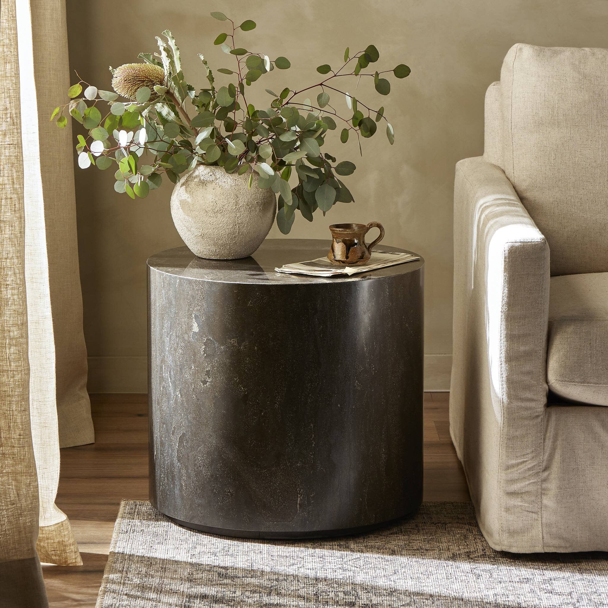 Kramer End Table - Bluestone Side & End Tables Four Hands     Side & End Tables,https://www.oldbonesco.com,Mid Century Furniture, Furniture Sale, Old Bones Co, Mid Century Sale, Four Hands Furniture, Sale,Gus, Sale,Perigold Kramer End Table - Bluestone Side & End Tables Sale, Perigold Sale Kramer End Table - Bluestone,Kramer End Table - Bluestone Lulu and Georgia,Burke Decor Sale Kramer End Table - Bluestone, open box furniture,Open Box Kramer End Table - Bluestone