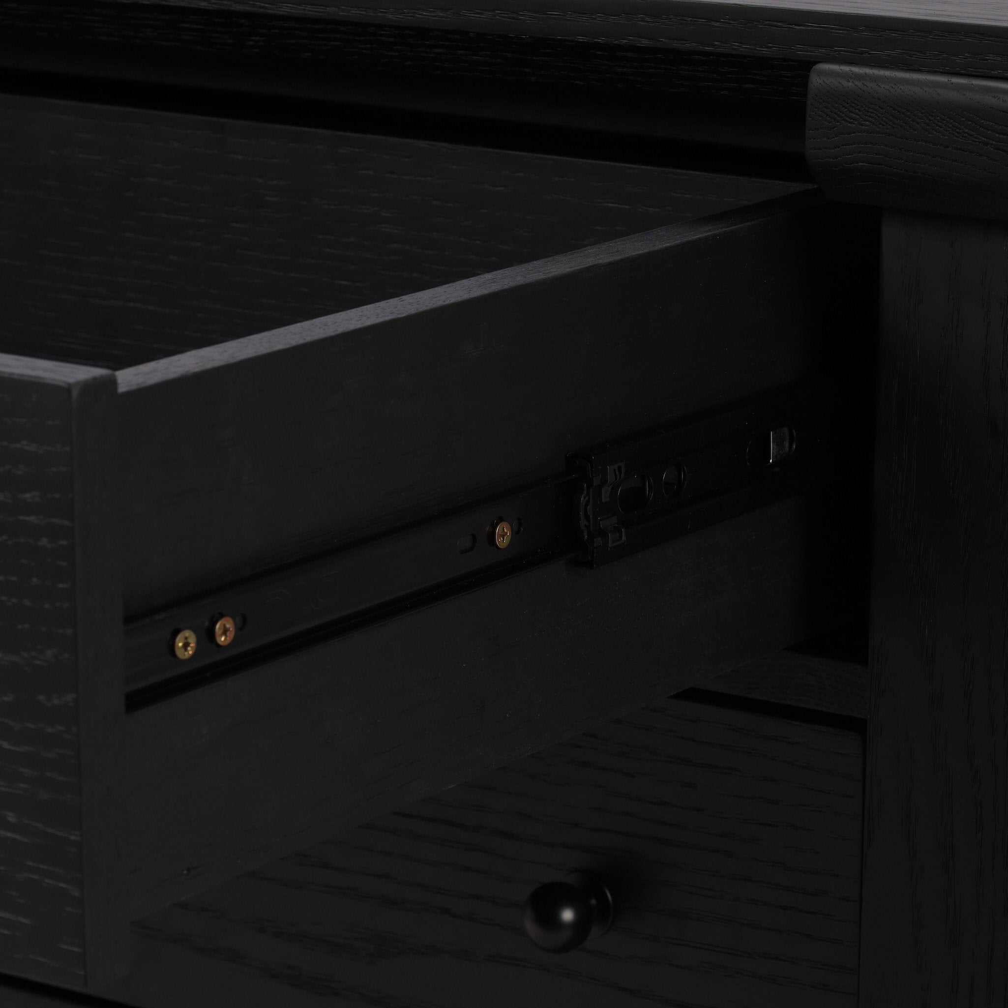 Gardendale Small Kitchen Island - Stained Black Oak Veneer Kitchen Islands Four Hands Kitchen Islands,https://www.oldbonesco.com,Mid Century Furniture, Furniture Sale, Old Bones Co, Mid Century Sale, Four Hands Furniture, Sale,Gus, Sale,Perigold Gardendale Small Kitchen Island - Stained Black Oak Veneer Kitchen Islands Sale, Perigold Sale Gardendale Small Kitchen Island - Stained Black Oak Veneer,Gardendale Small Kitchen Island - Stained Black Oak Veneer Lulu and Georgia,Burke Decor Sale Gardendale Smal