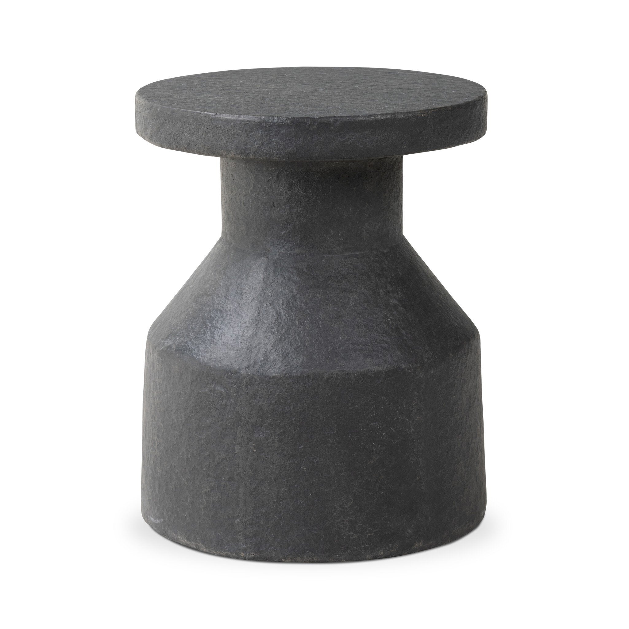 Odeon End Table - Distressed Graphite Concrete Side & End Tables Four Hands     Side & End Tables,https://www.oldbonesco.com,Mid Century Furniture, Furniture Sale, Old Bones Co, Mid Century Sale, Four Hands Furniture, Sale,Gus, Sale,Perigold Odeon End Table - Distressed Graphite Concrete Side & End Tables Sale, Perigold Sale Odeon End Table - Distressed Graphite Concrete,Odeon End Table - Distressed Graphite Concrete Lulu and Georgia,Burke Decor Sale Odeon End Table - Distressed Graphite Concrete, open box