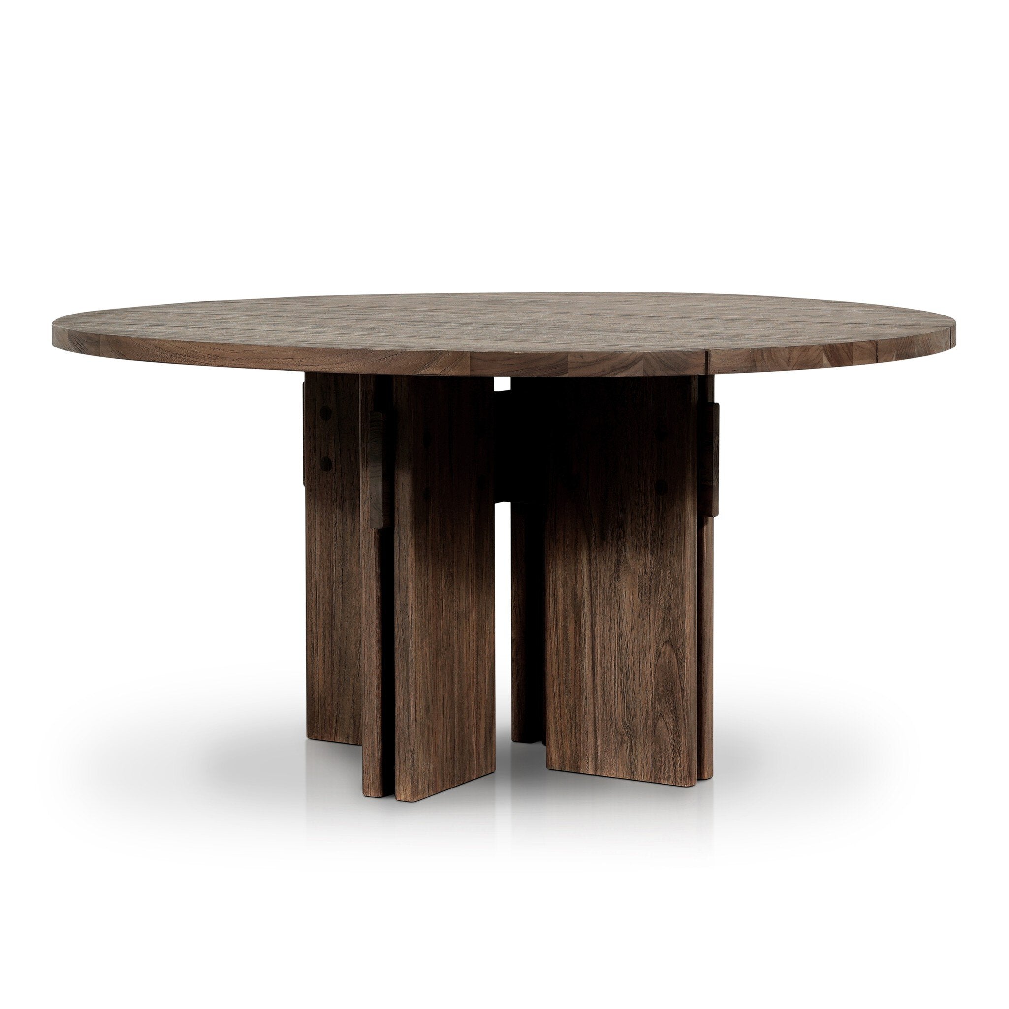 Railay Round Outdoor Dining Table-60" - Stained Toasted Brown-FSC Outdoor Tables & Storage Four Hands Outdoor Tables & Storage,https://www.oldbonesco.com,Mid Century Furniture, Furniture Sale, Old Bones Co, Mid Century Sale, Four Hands Furniture, Sale,Gus, Sale,Perigold Railay Round Outdoor Dining Table-60" - Stained Toasted Brown-FSC Outdoor Tables & Storage Sale, Perigold Sale Railay Round Outdoor Dining Table-60" - Stained Toasted Brown-FSC,Railay Round Outdoor Dining Table-60" - Stained Toasted Brow