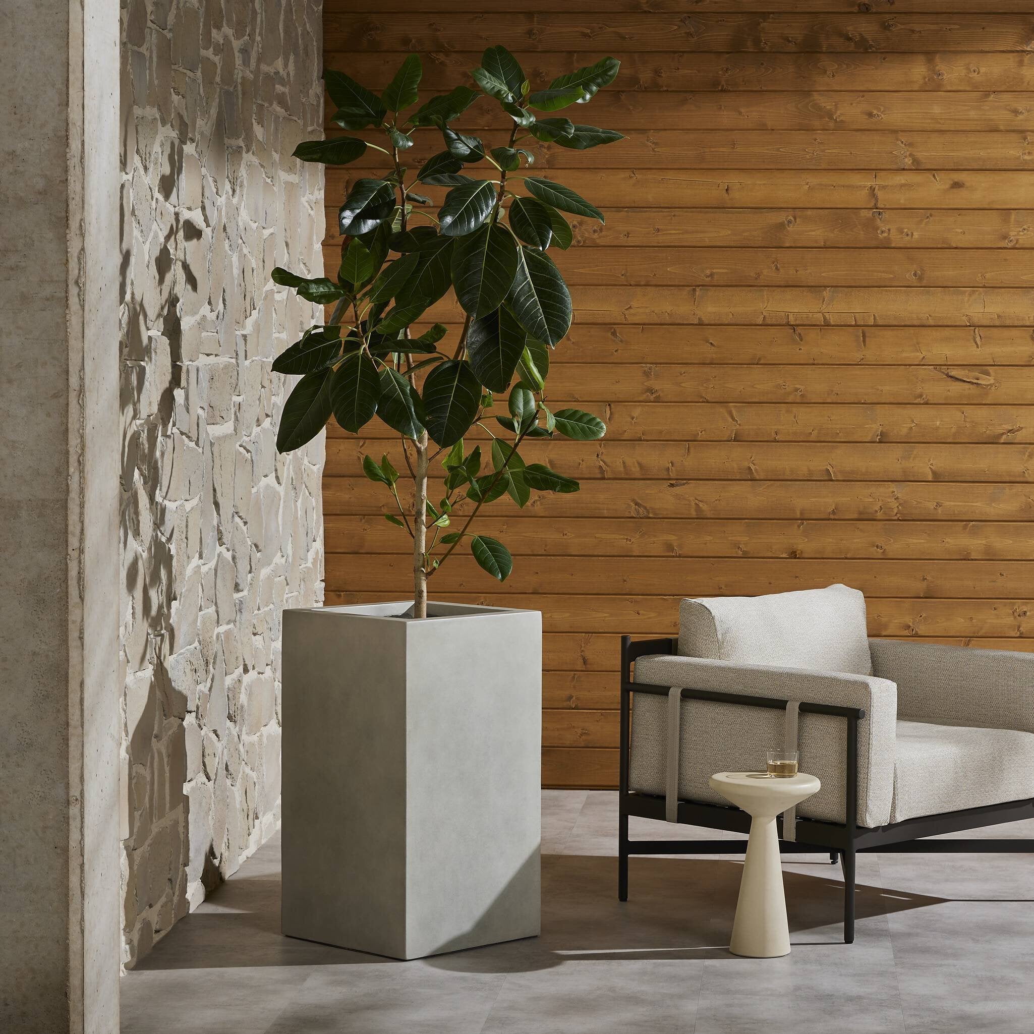 Kiro Planter - Natural Grey Concrete