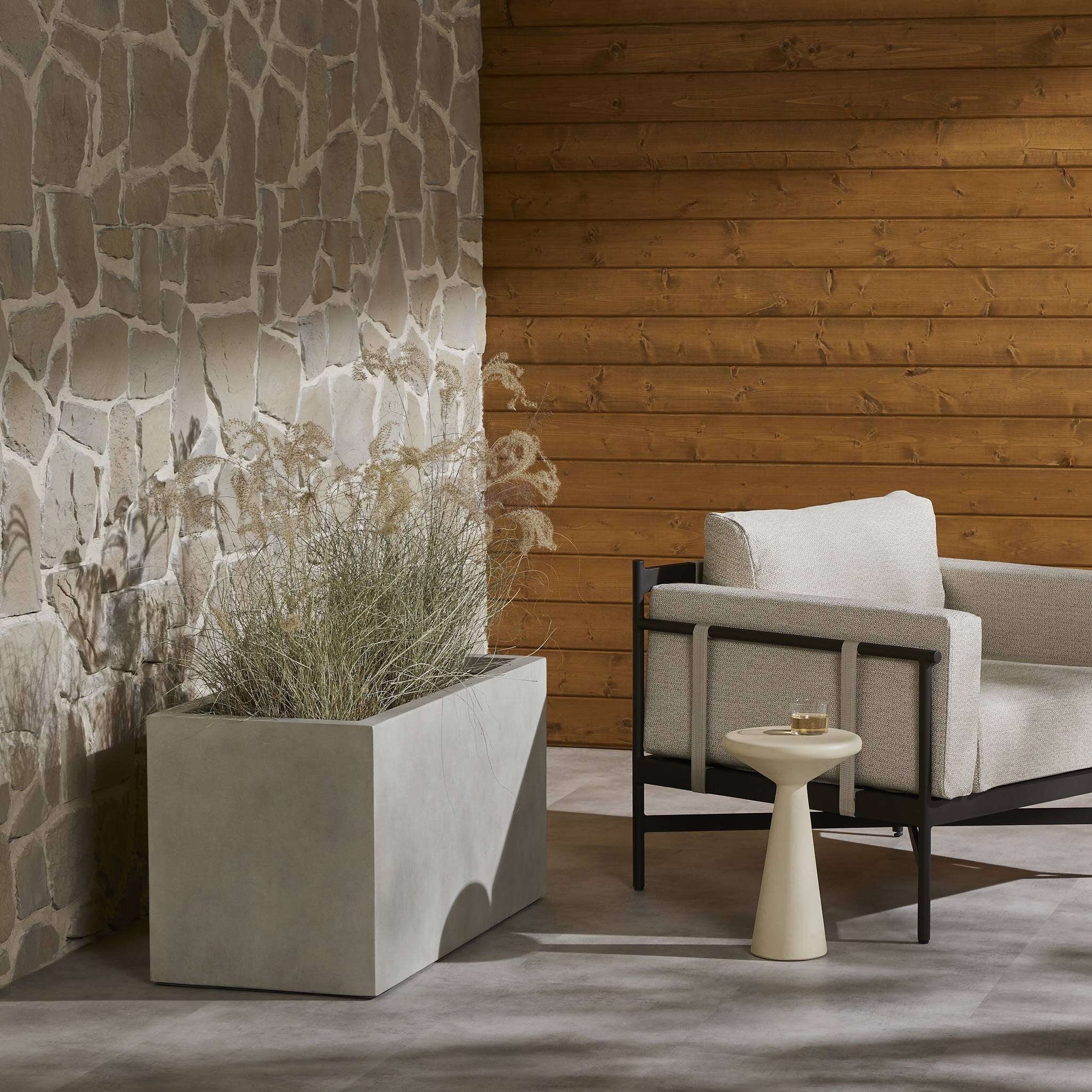 Kiro Planter - Natural Grey Concrete