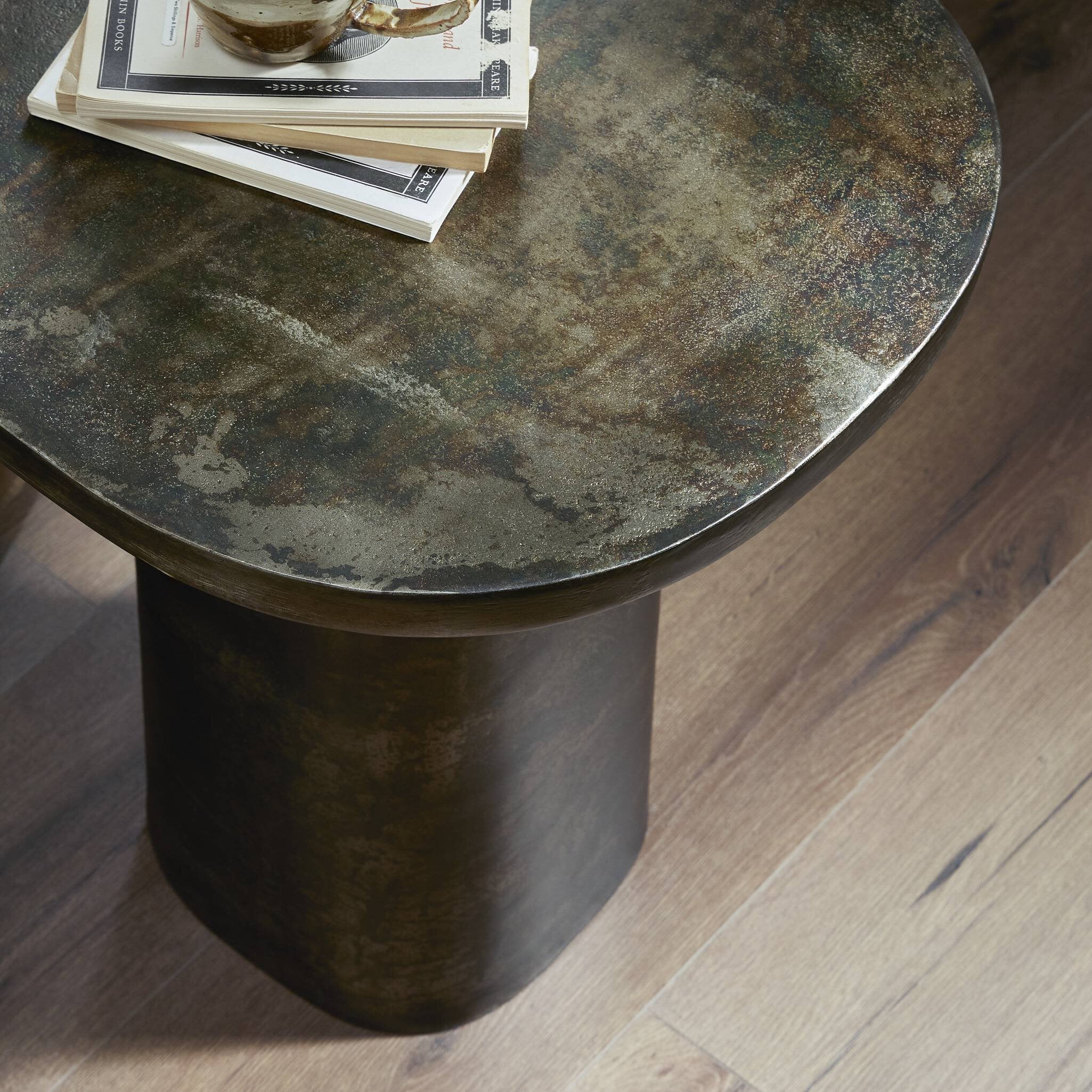 Odessa End Table - Distressed Bronze Side & End Tables Four Hands     Side & End Tables,https://www.oldbonesco.com,Mid Century Furniture, Furniture Sale, Old Bones Co, Mid Century Sale, Four Hands Furniture, Sale,Gus, Sale,Perigold Odessa End Table - Distressed Bronze Side & End Tables Sale, Perigold Sale Odessa End Table - Distressed Bronze,Odessa End Table - Distressed Bronze Lulu and Georgia,Burke Decor Sale Odessa End Table - Distressed Bronze, open box furniture,Open Box Odessa End Table - Distressed B