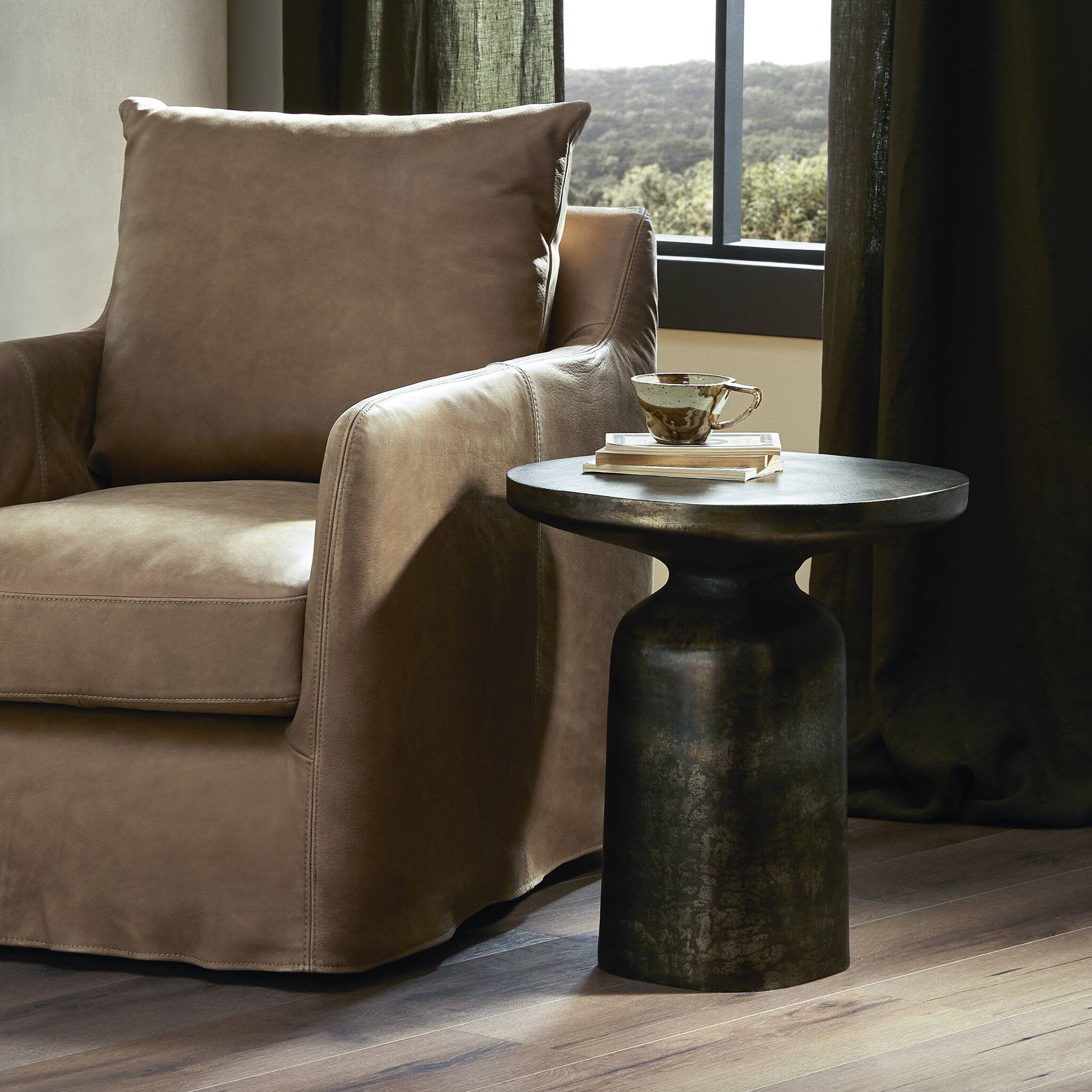 Odessa End Table - Distressed Bronze Side & End Tables Four Hands     Side & End Tables,https://www.oldbonesco.com,Mid Century Furniture, Furniture Sale, Old Bones Co, Mid Century Sale, Four Hands Furniture, Sale,Gus, Sale,Perigold Odessa End Table - Distressed Bronze Side & End Tables Sale, Perigold Sale Odessa End Table - Distressed Bronze,Odessa End Table - Distressed Bronze Lulu and Georgia,Burke Decor Sale Odessa End Table - Distressed Bronze, open box furniture,Open Box Odessa End Table - Distressed B