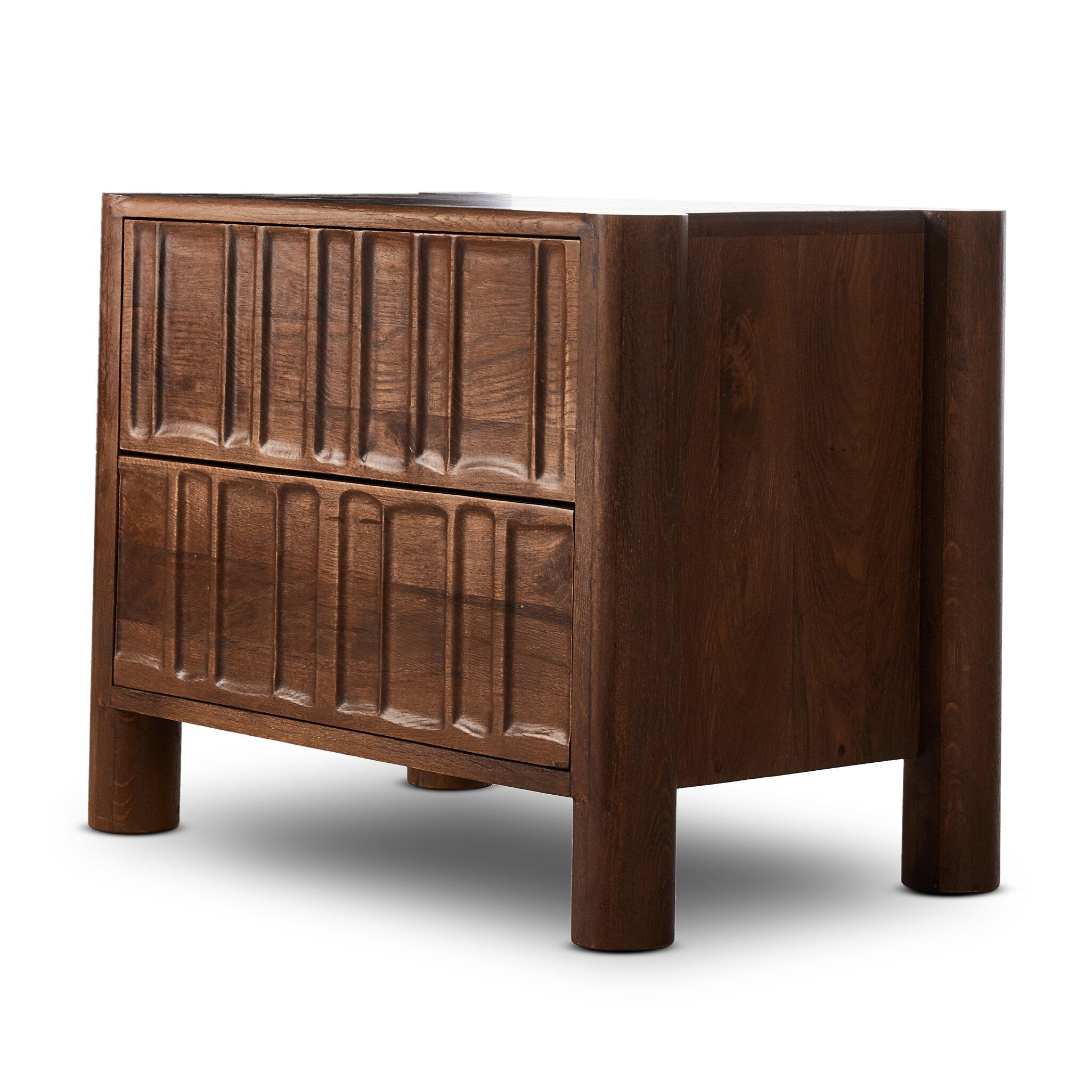 Ezri Nightstand - Cocoa Oak Nightstands Four Hands Nightstands,https://www.oldbonesco.com,Mid Century Furniture, Furniture Sale, Old Bones Co, Mid Century Sale, Four Hands Furniture, Sale,Gus, Sale,Perigold Ezri Nightstand - Cocoa Oak Nightstands Sale, Perigold Sale Ezri Nightstand - Cocoa Oak,Ezri Nightstand - Cocoa Oak Lulu and Georgia,Burke Decor Sale Ezri Nightstand - Cocoa Oak, open box furniture,Open Box Ezri Nightstand - Cocoa Oak