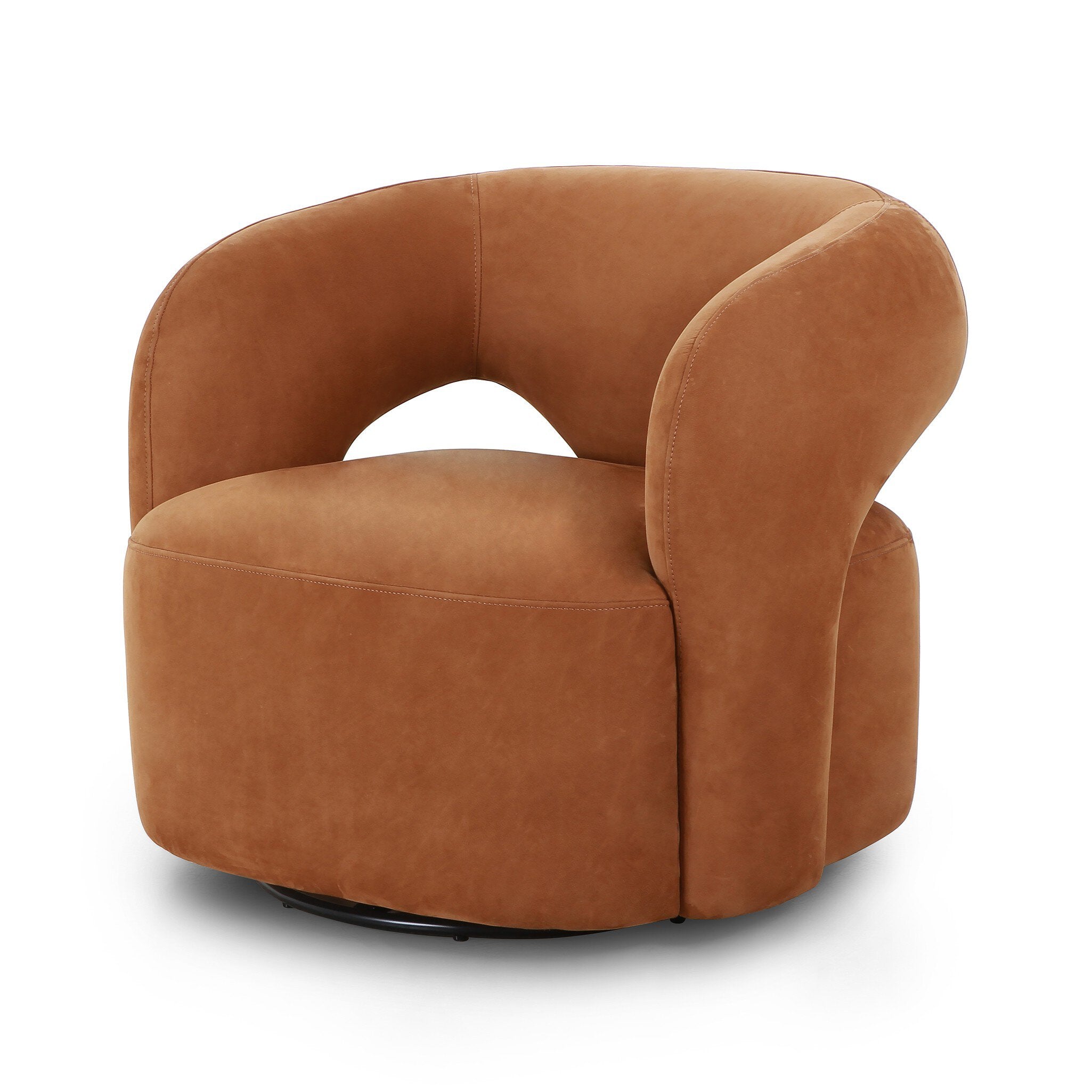 Mazie Swivel Chair - Nubuck Cognac Chairs Four Hands Chairs,https://www.oldbonesco.com,Mid Century Furniture, Furniture Sale, Old Bones Co, Mid Century Sale, Four Hands Furniture, Sale,Gus, Sale,Perigold Mazie Swivel Chair - Nubuck Cognac Chairs Sale, Perigold Sale Mazie Swivel Chair - Nubuck Cognac,Mazie Swivel Chair - Nubuck Cognac Lulu and Georgia,Burke Decor Sale Mazie Swivel Chair - Nubuck Cognac, open box furniture,Open Box Mazie Swivel Chair - Nubuck Cognac