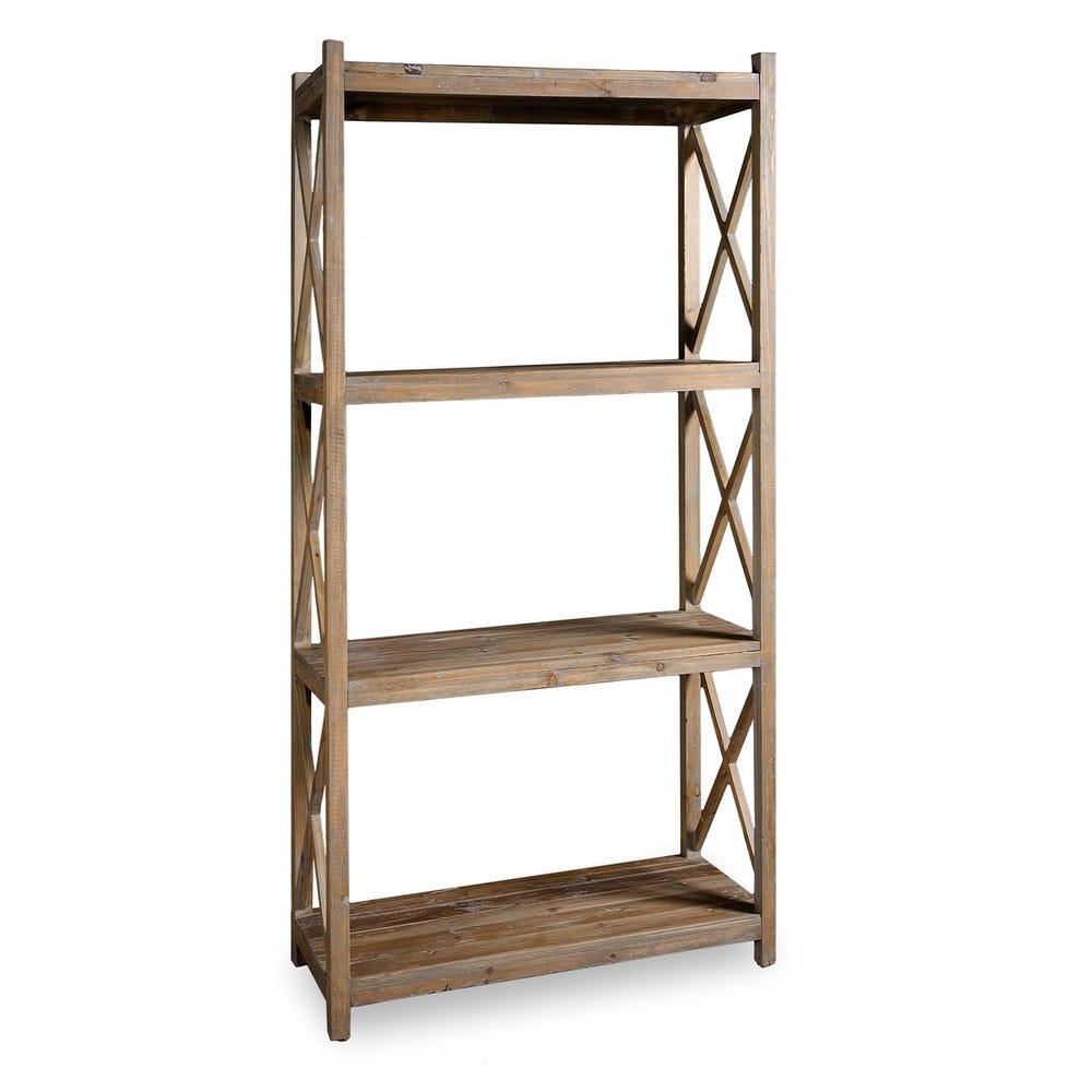 Uttermost Stratford Reclaimed Wood Etagere