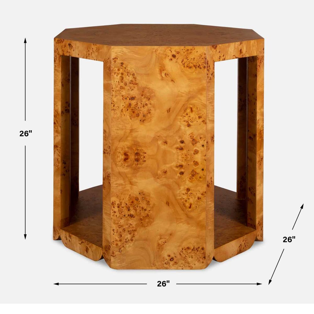 Uttermost Indus Burl Side Table
