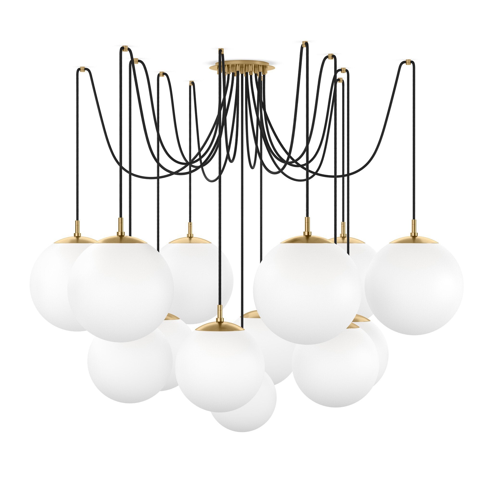 Spider Chandelier - Opal Matte Glass
