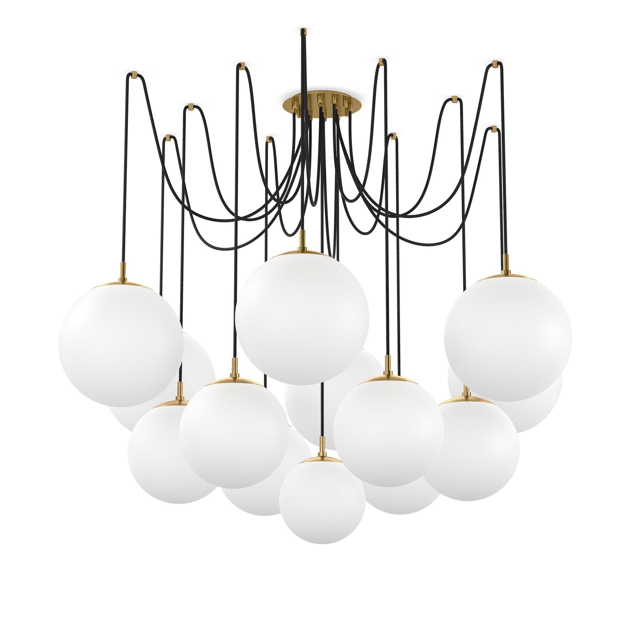 Spider Chandelier - Opal Matte Glass