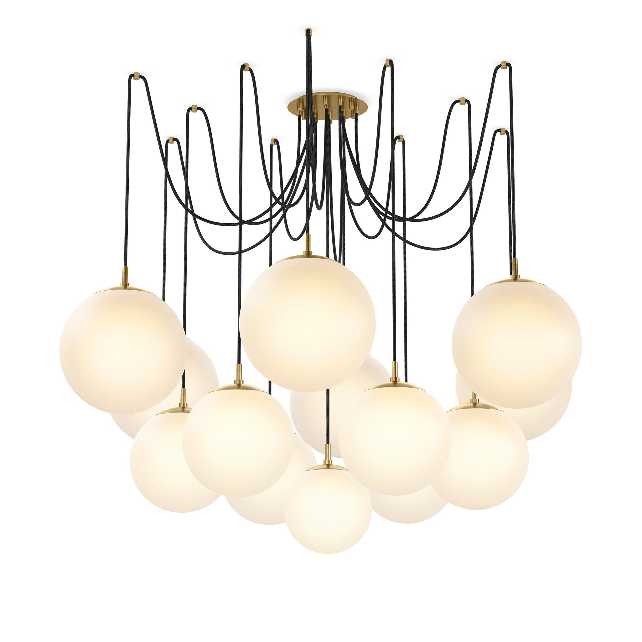Spider Chandelier - Opal Matte Glass
