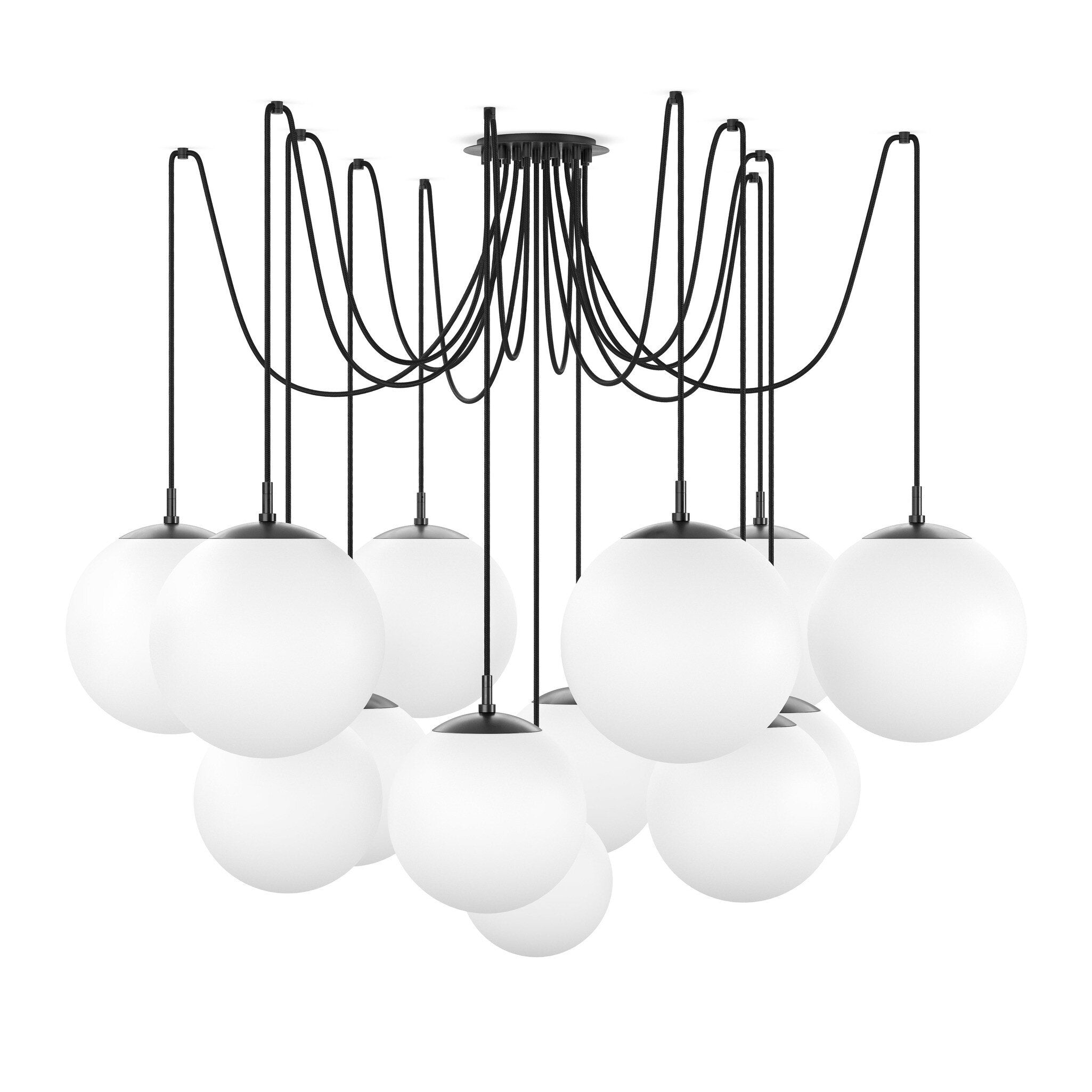 Spider Chandelier - Opal Matte Glass