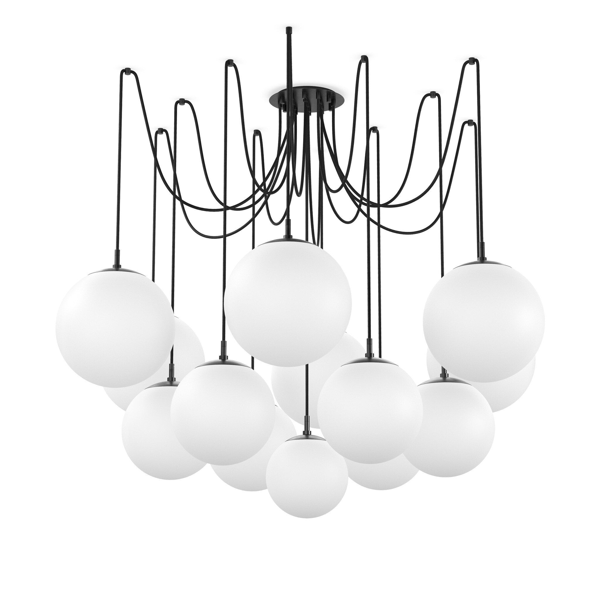 Spider Chandelier - Opal Matte Glass