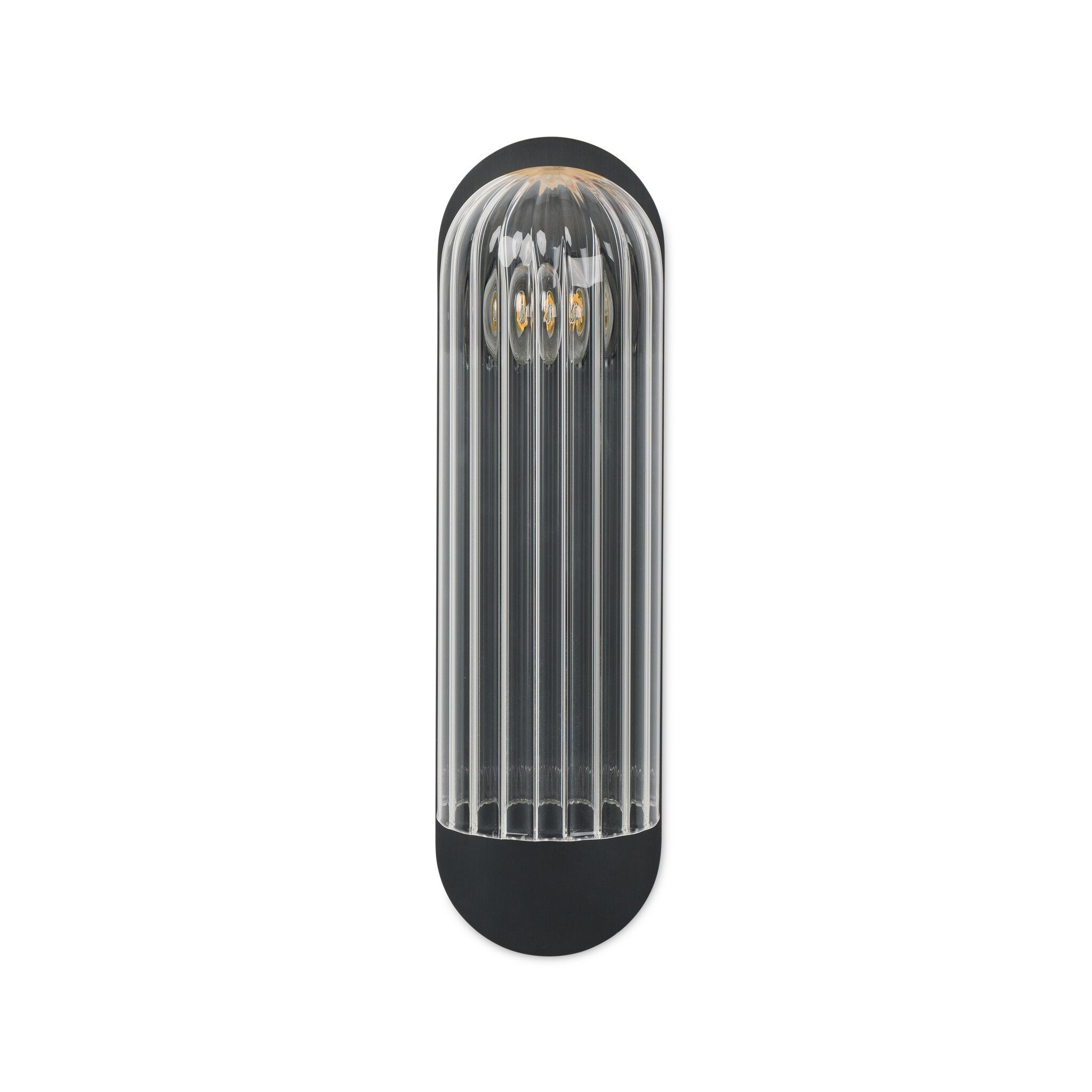 Odyssey Sconce - Clear Ribbon Glass