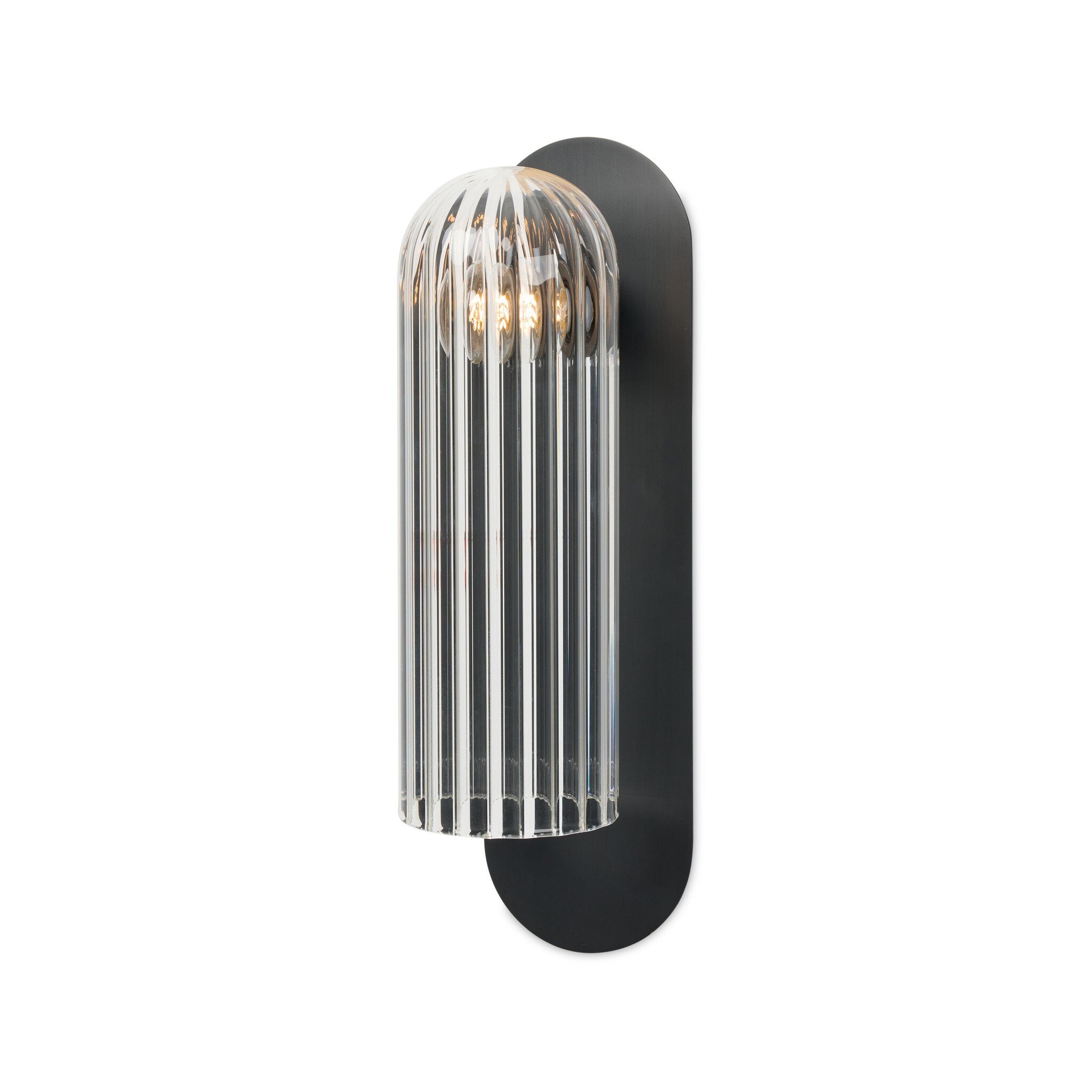 Odyssey Sconce - Clear Ribbon Glass