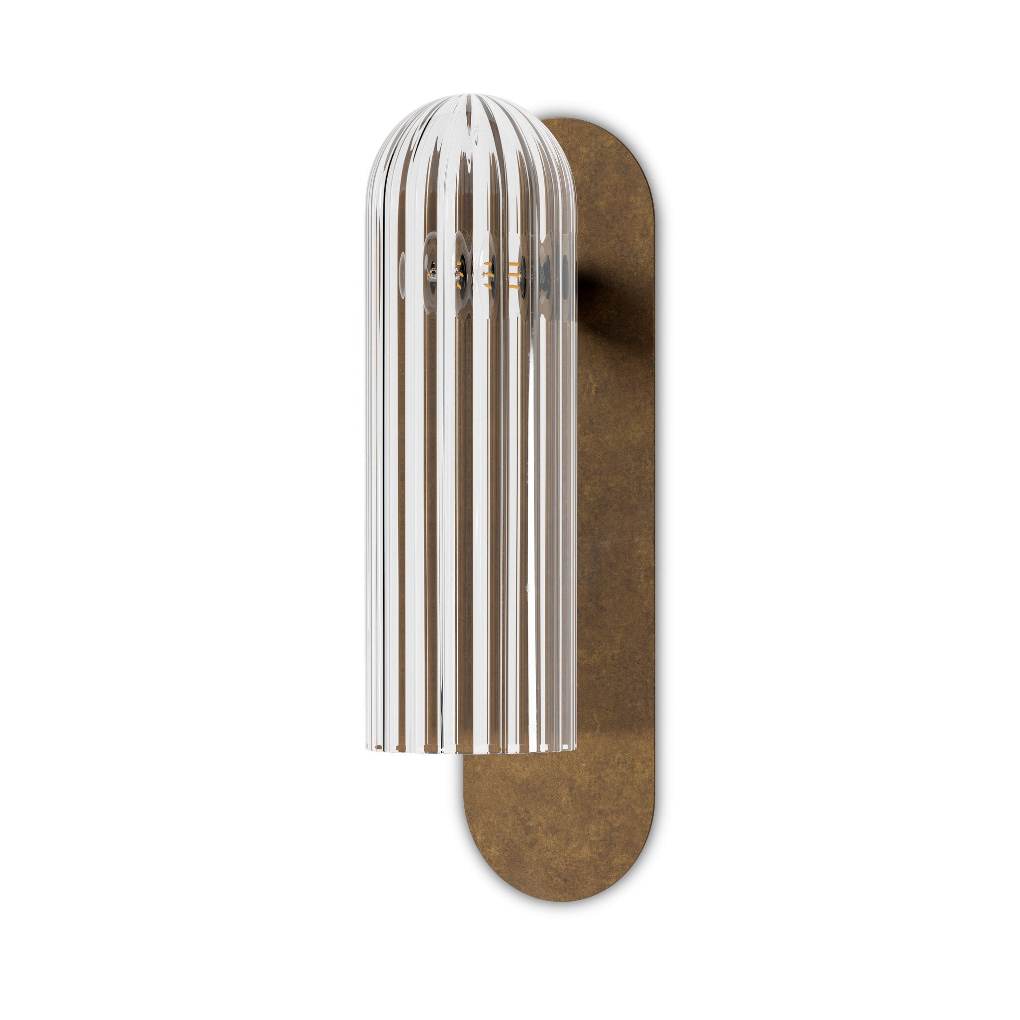 Odyssey Sconce - Clear Ribbon Glass